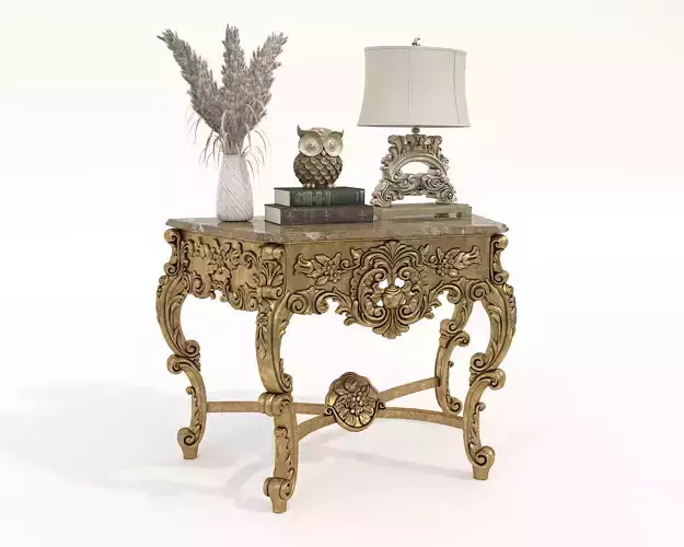 Classic European Style Console Table 16