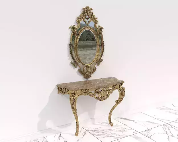 Classic European Style Console Table 18