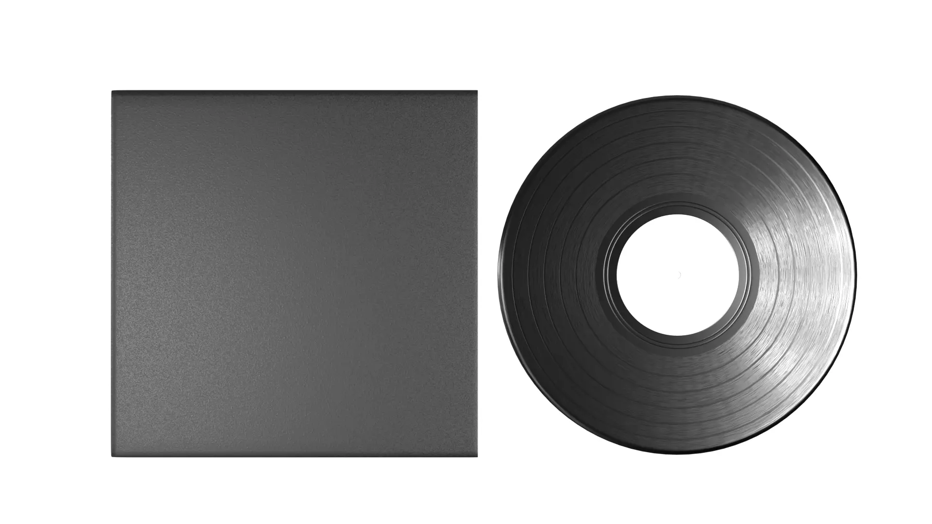 Vinyl Record PBR Low-poly 3D model