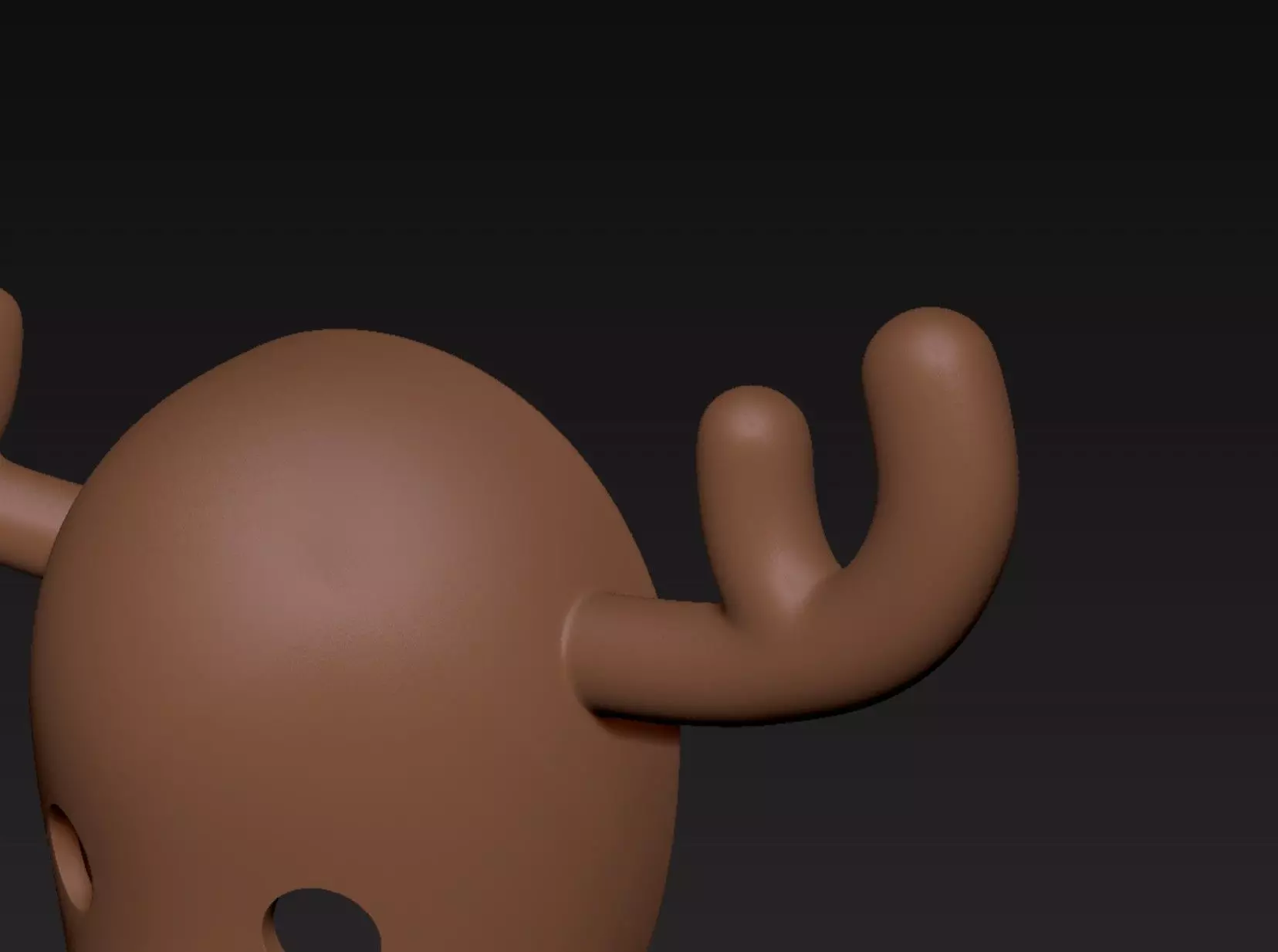 Reindeer Mask 3D print model_6