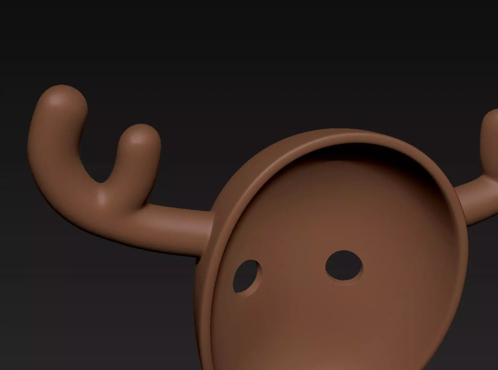 Reindeer Mask 3D print model_7