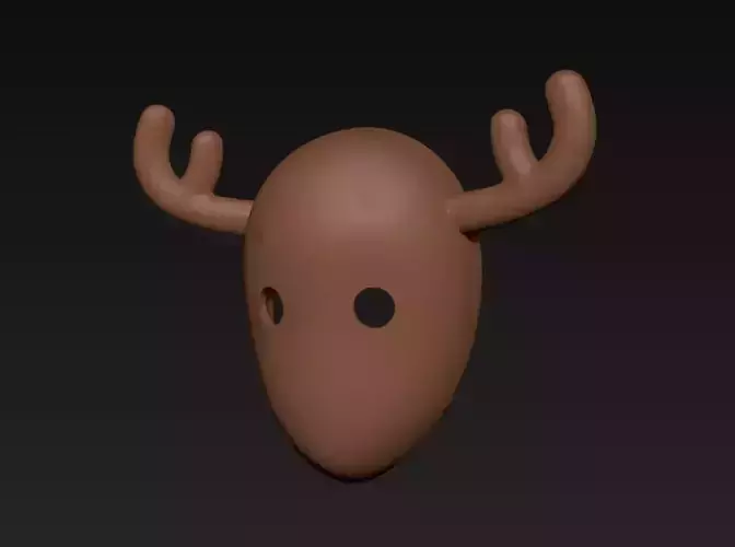 Reindeer Mask 3D print model