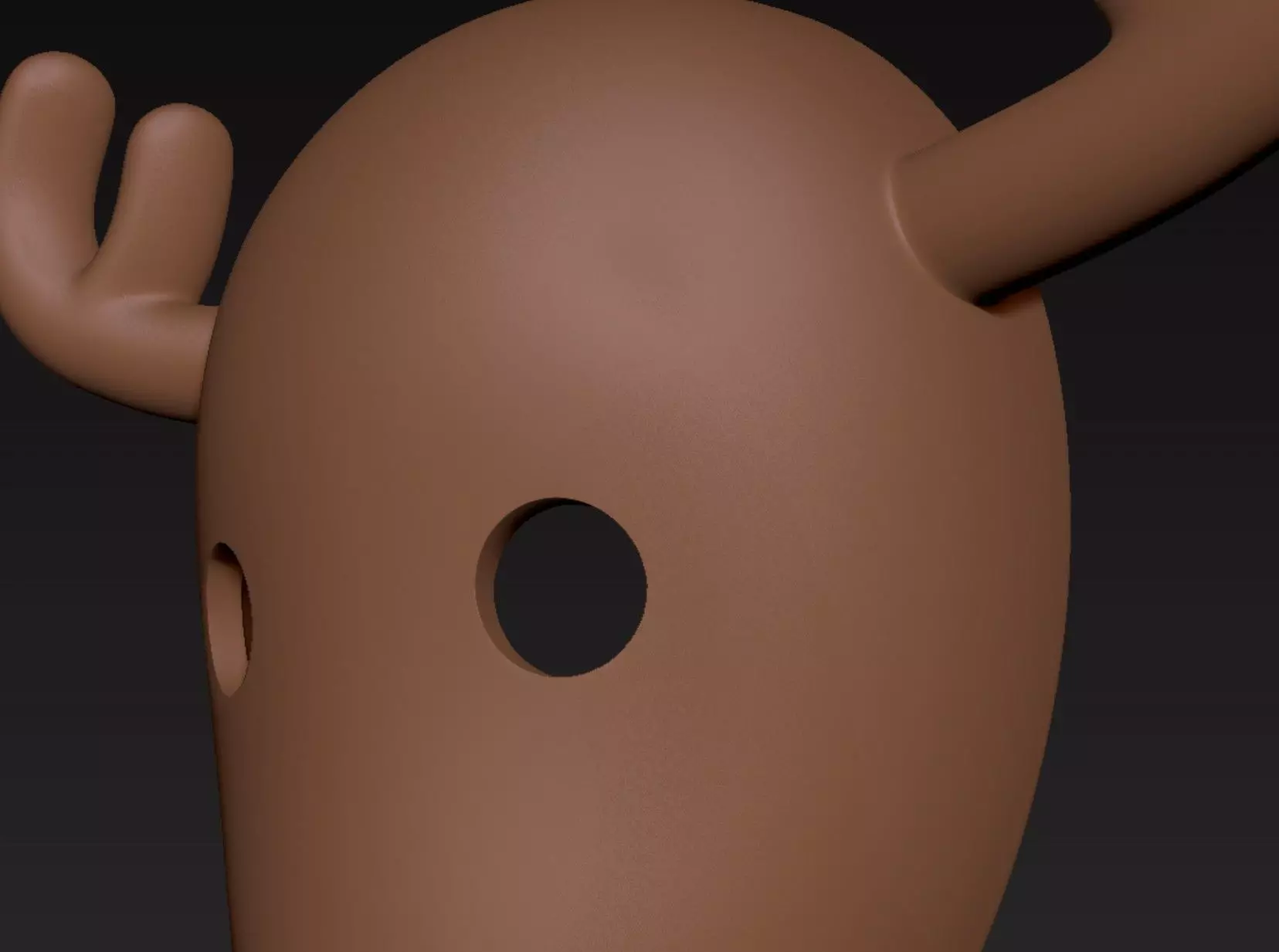 Reindeer Mask 3D print model_5