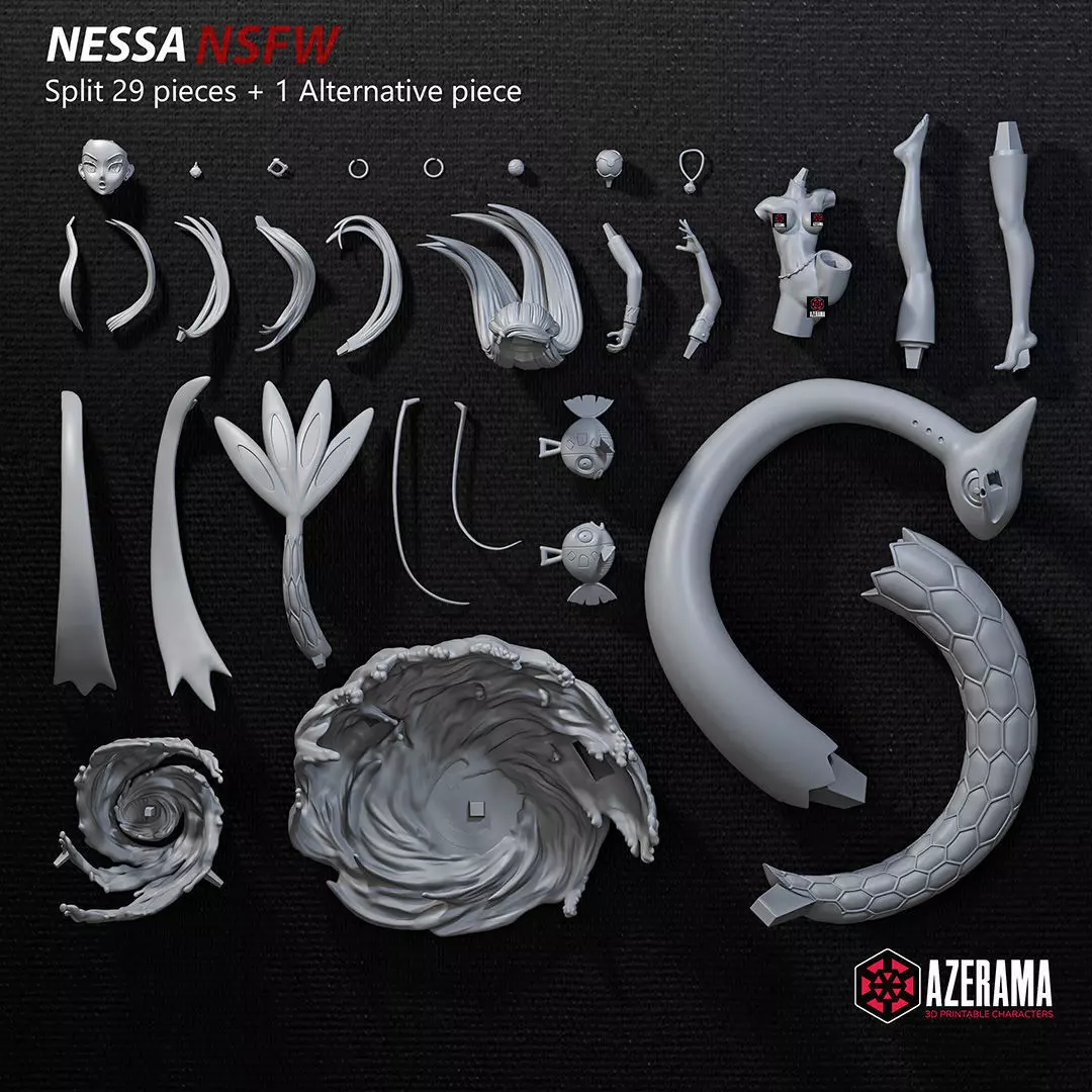 Nessa NSFW STL Ready for 3D Printing 3D print model_7