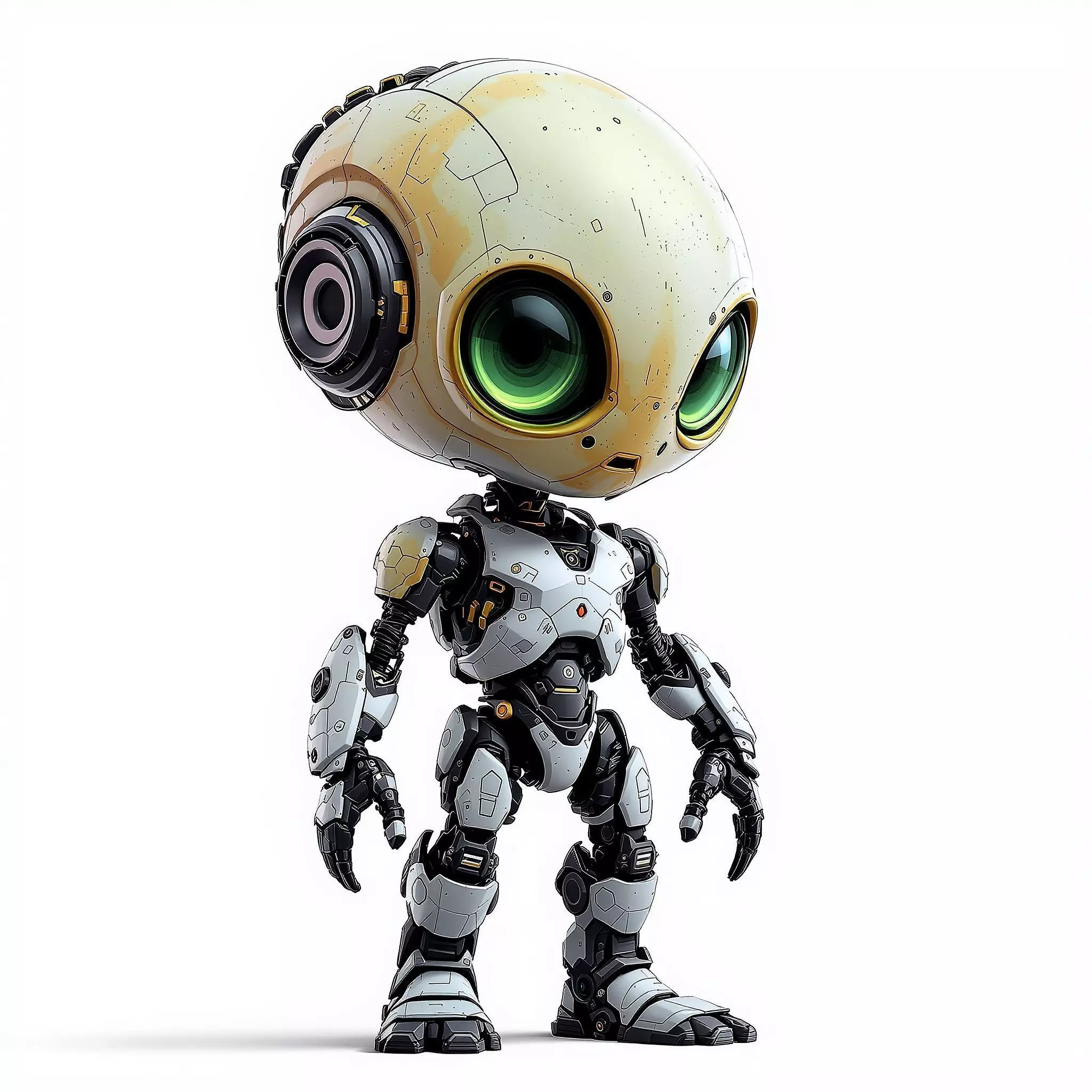 3D Cyborg Alien Character PBR Texture Description Low-poly 3D model_2