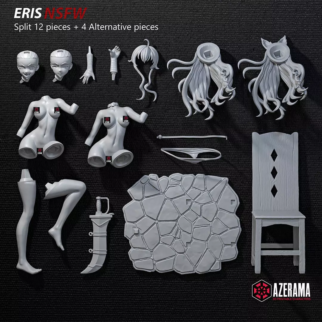 Eris Boreas Greyrat NSFW STL Ready for 3D Printing 3D print model_3