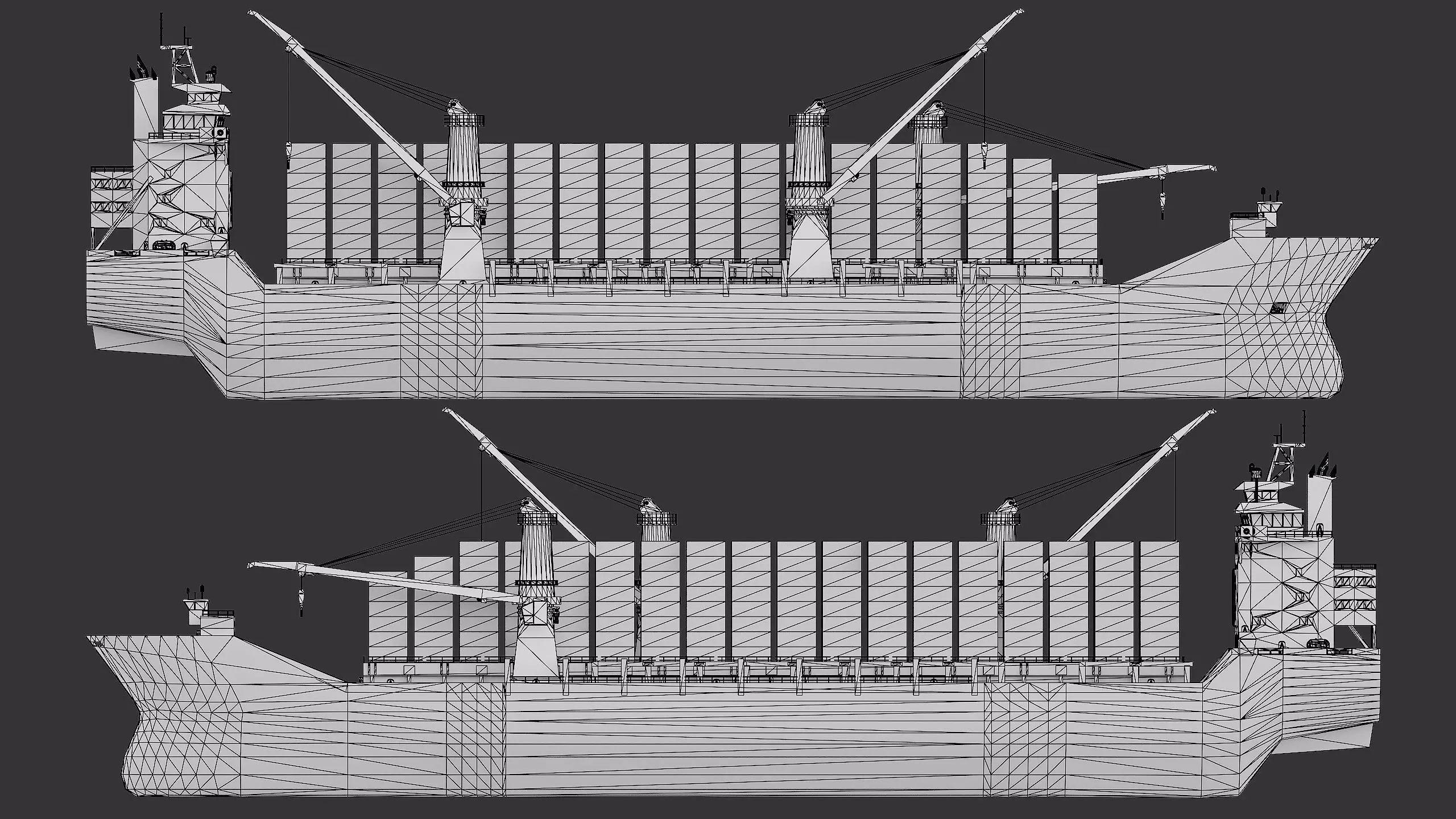 Heavy Lift Cargo Ship 8 - SITC - Lowpoly PBR Low-poly 3D model_13