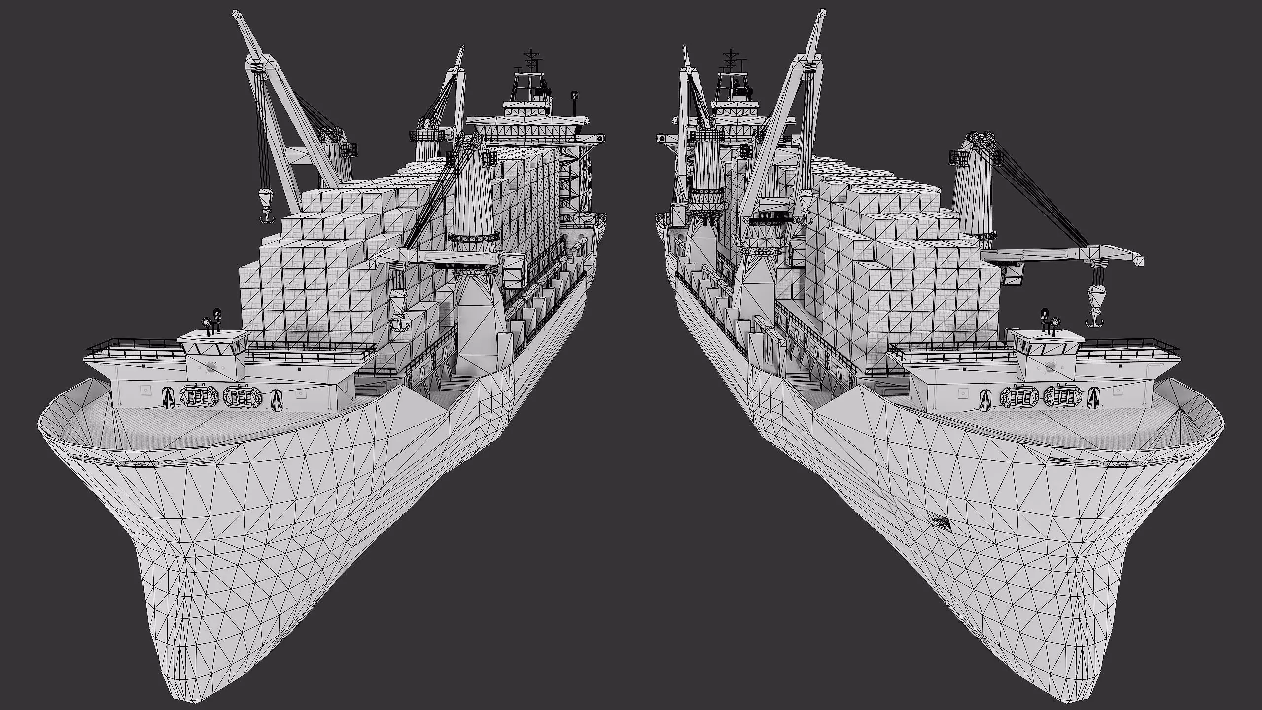 Heavy Lift Cargo Ship 8 - SITC - Lowpoly PBR Low-poly 3D model_11