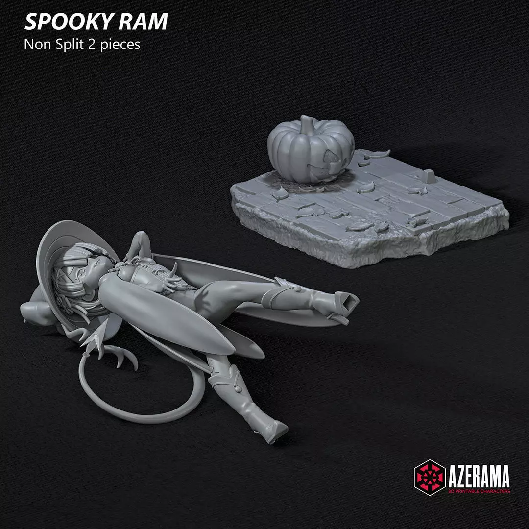 Spooky Ram STL Ready for 3D Printing 3D print model_10