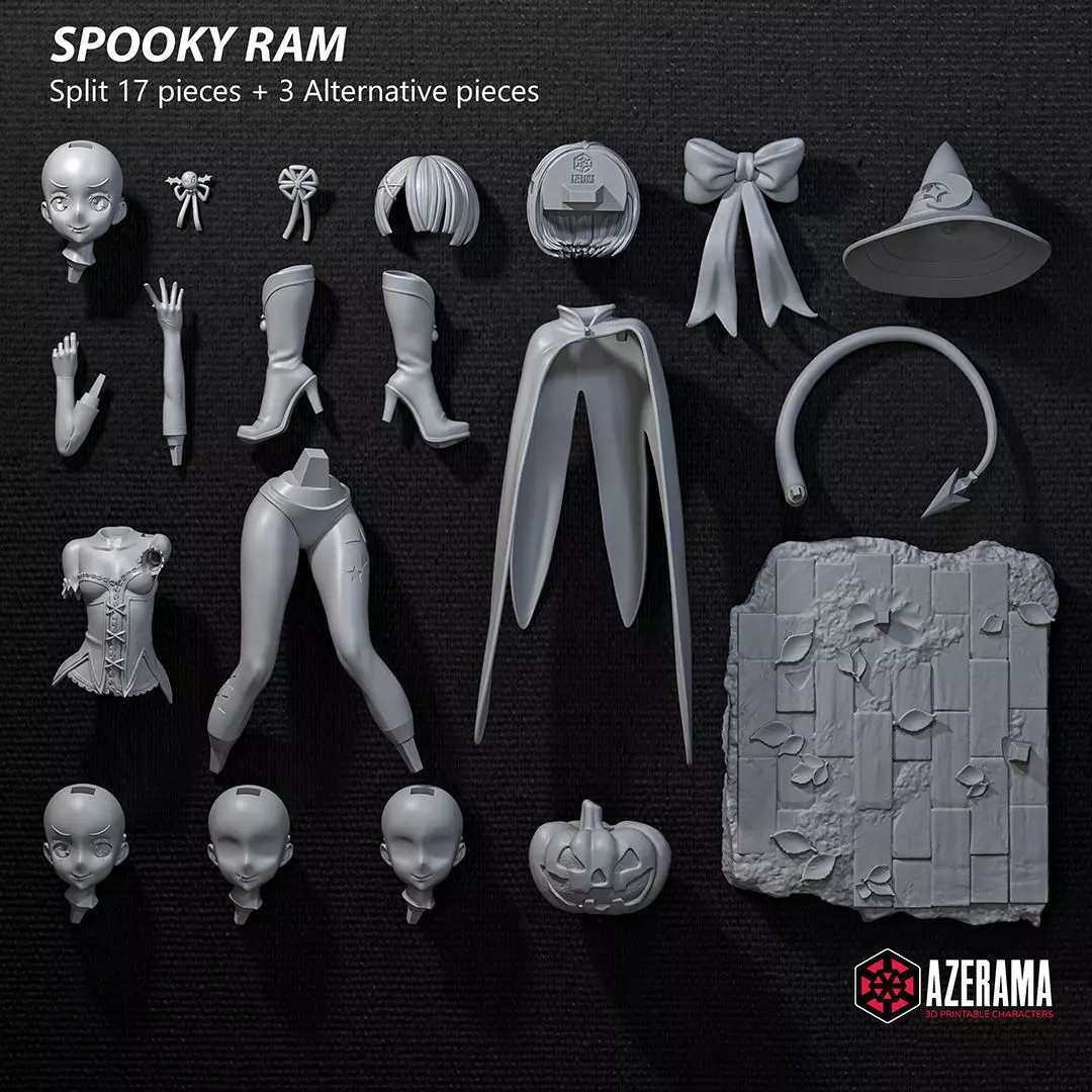 Spooky Ram STL Ready for 3D Printing 3D print model_12