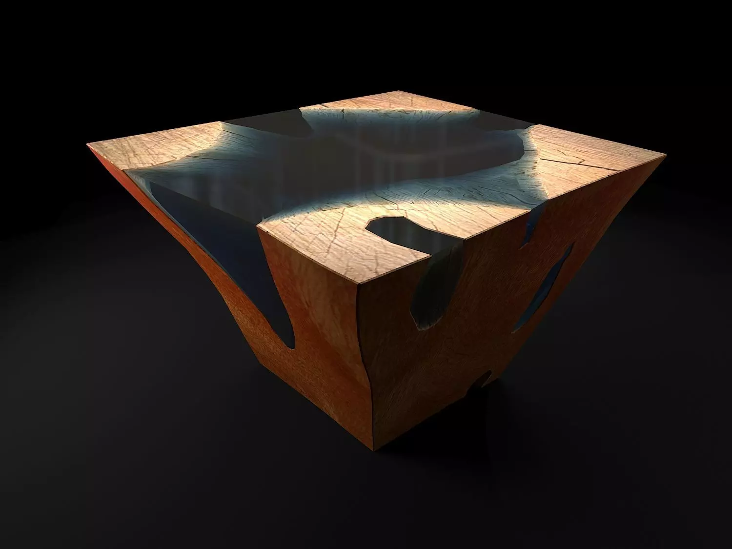 Epoxy Resin Coffee Table Collection 2 3D model_1
