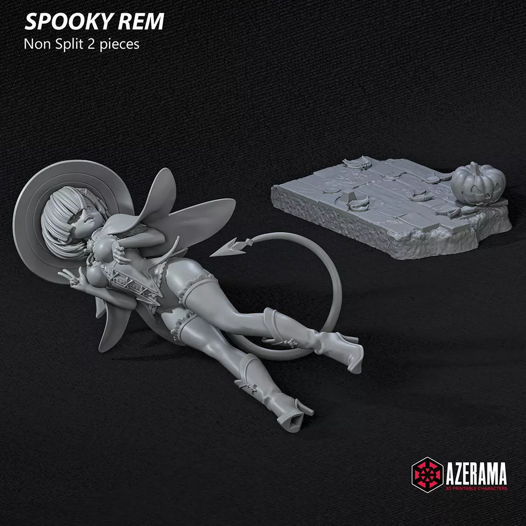 Spooky Rem STL Ready for 3D Printing 3D print model_11