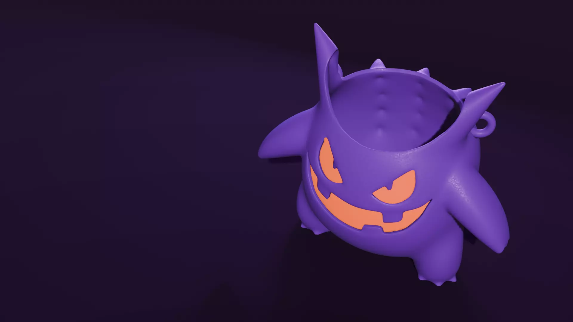 Gengar Halloween CandyBag 3D print model_3
