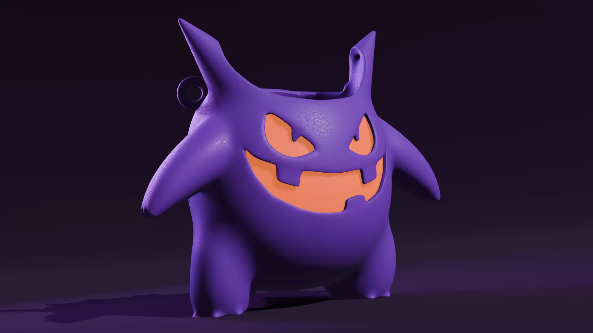 Gengar Halloween CandyBag 3D print model_2