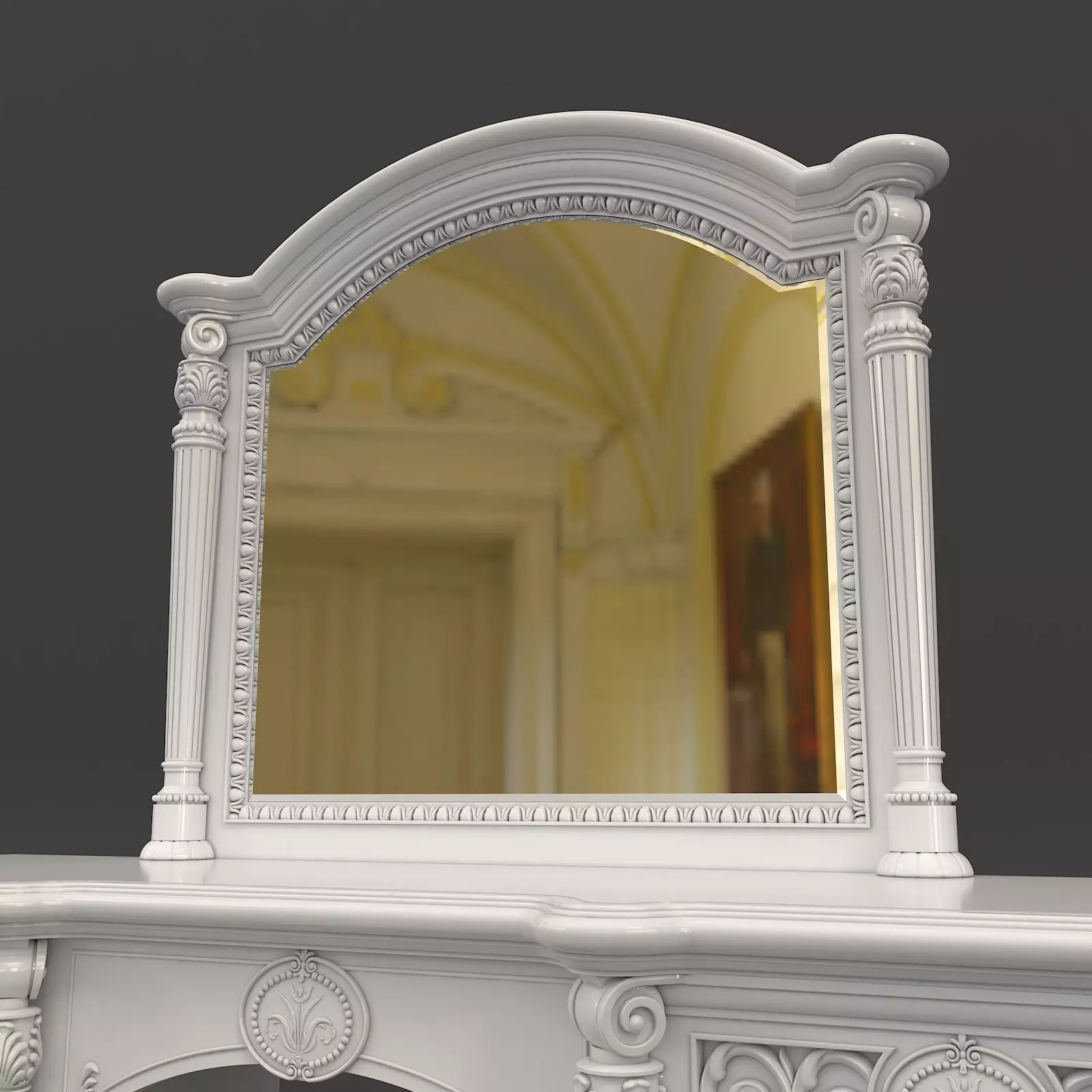 Classic European Style Dressing Table 7 3D model_5