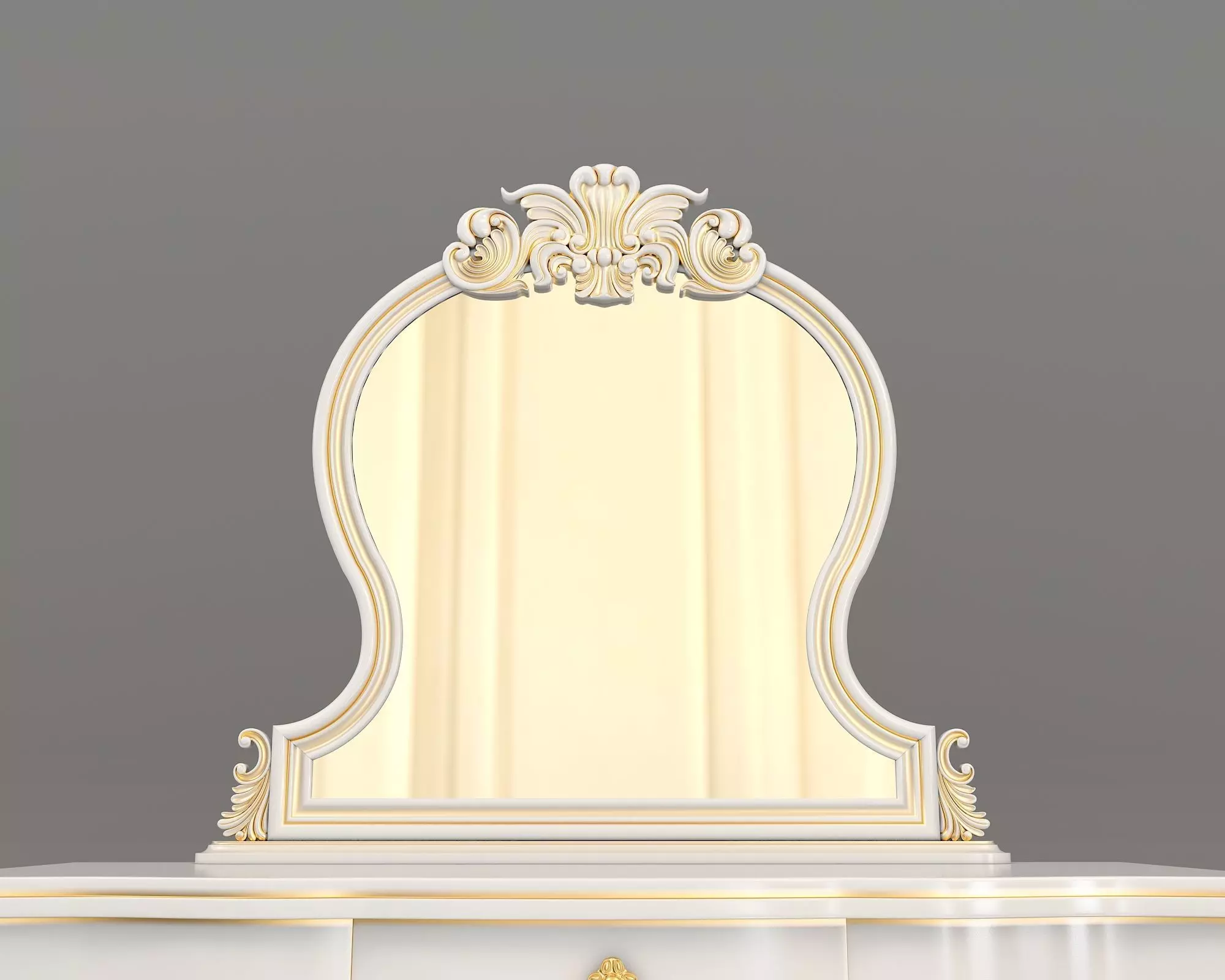Classic European Style Dressing Table 11 3D model_5