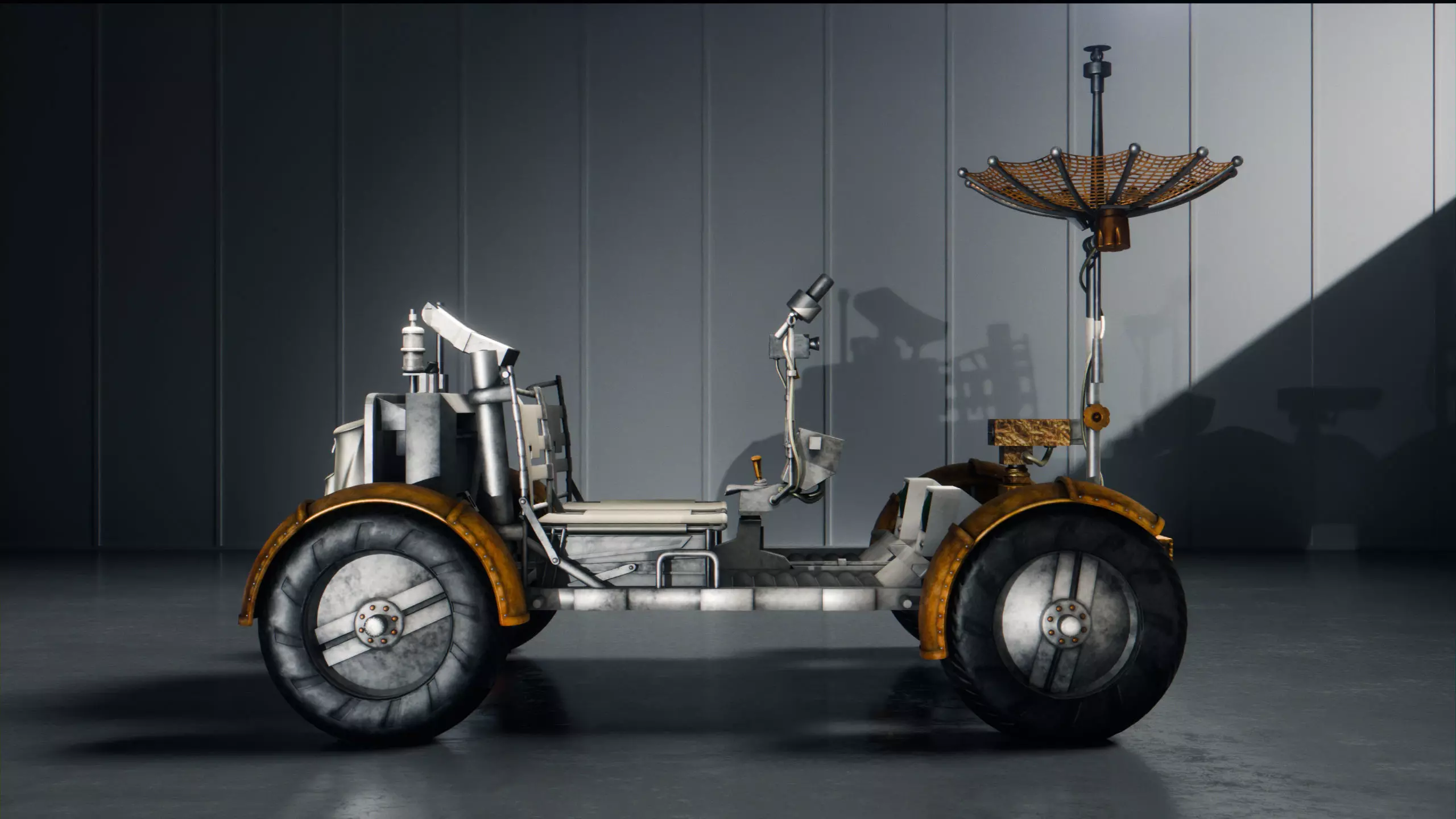 Apollo Lunar Rover High-Quality - Moon Exploration Vehicle 3D model_1