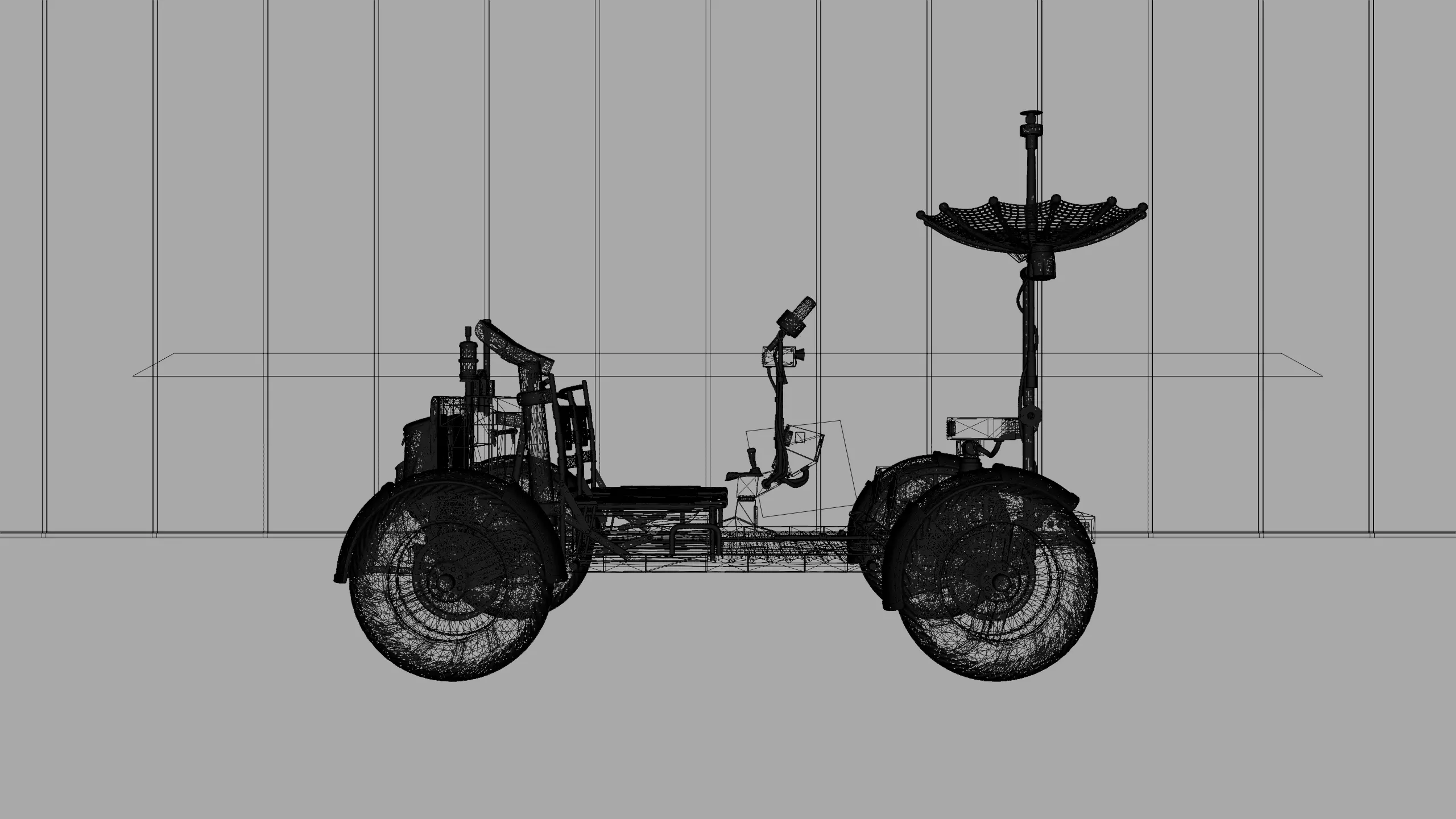 Apollo Lunar Rover High-Quality - Moon Exploration Vehicle 3D model_2