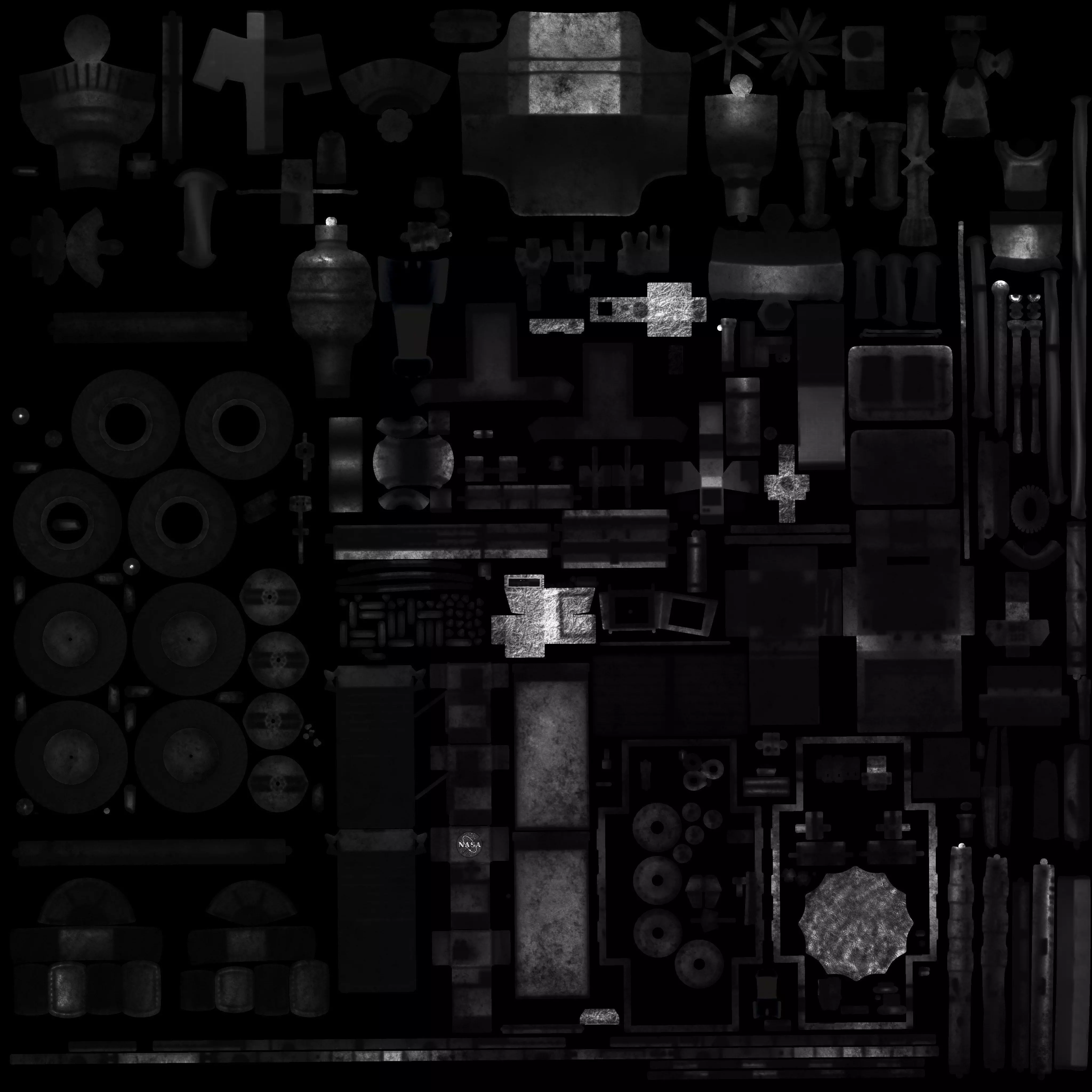 Apollo Lunar Rover High-Quality - Moon Exploration Vehicle 3D model_4