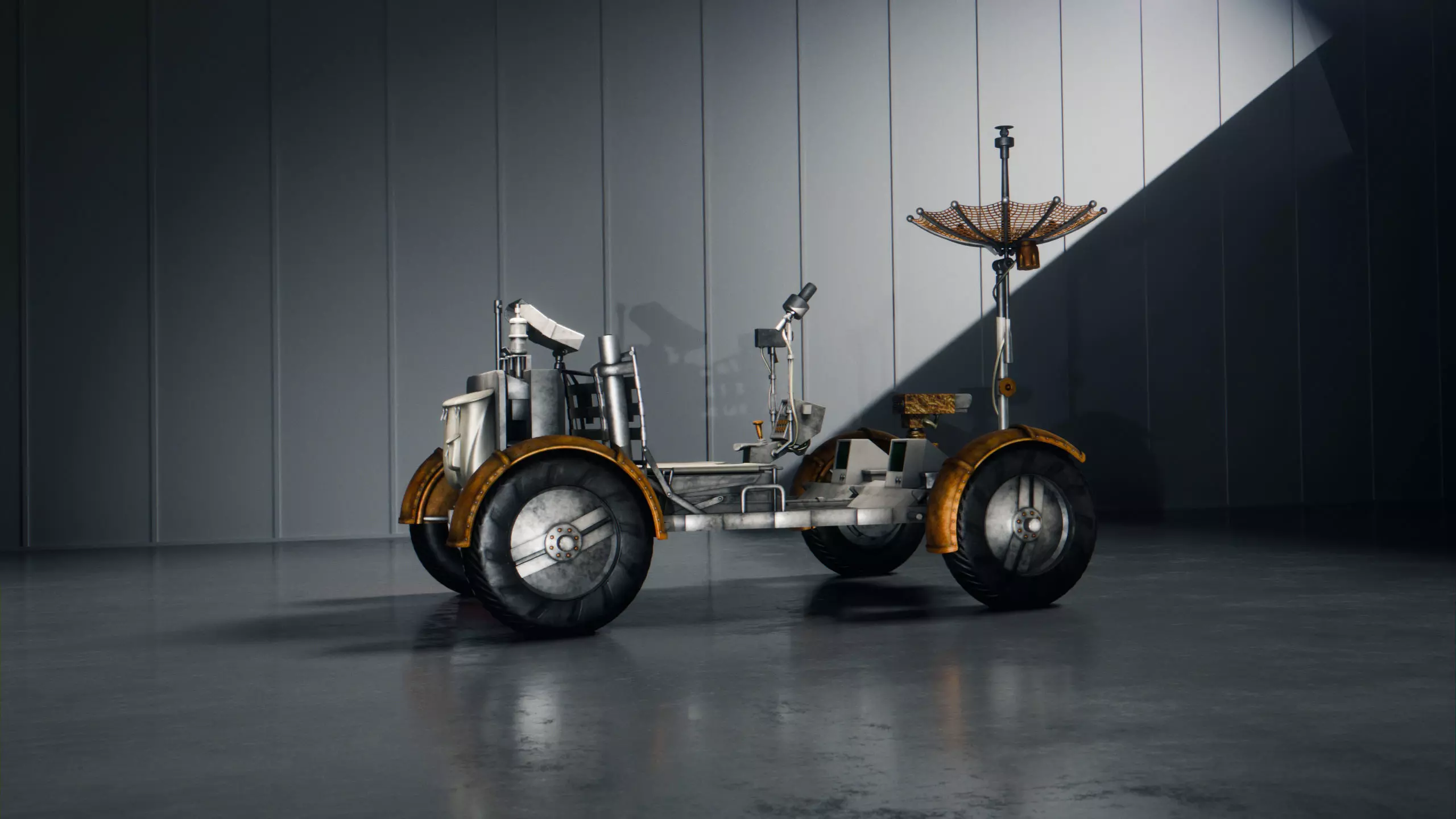 Apollo Lunar Rover High-Quality - Moon Exploration Vehicle 3D model_0