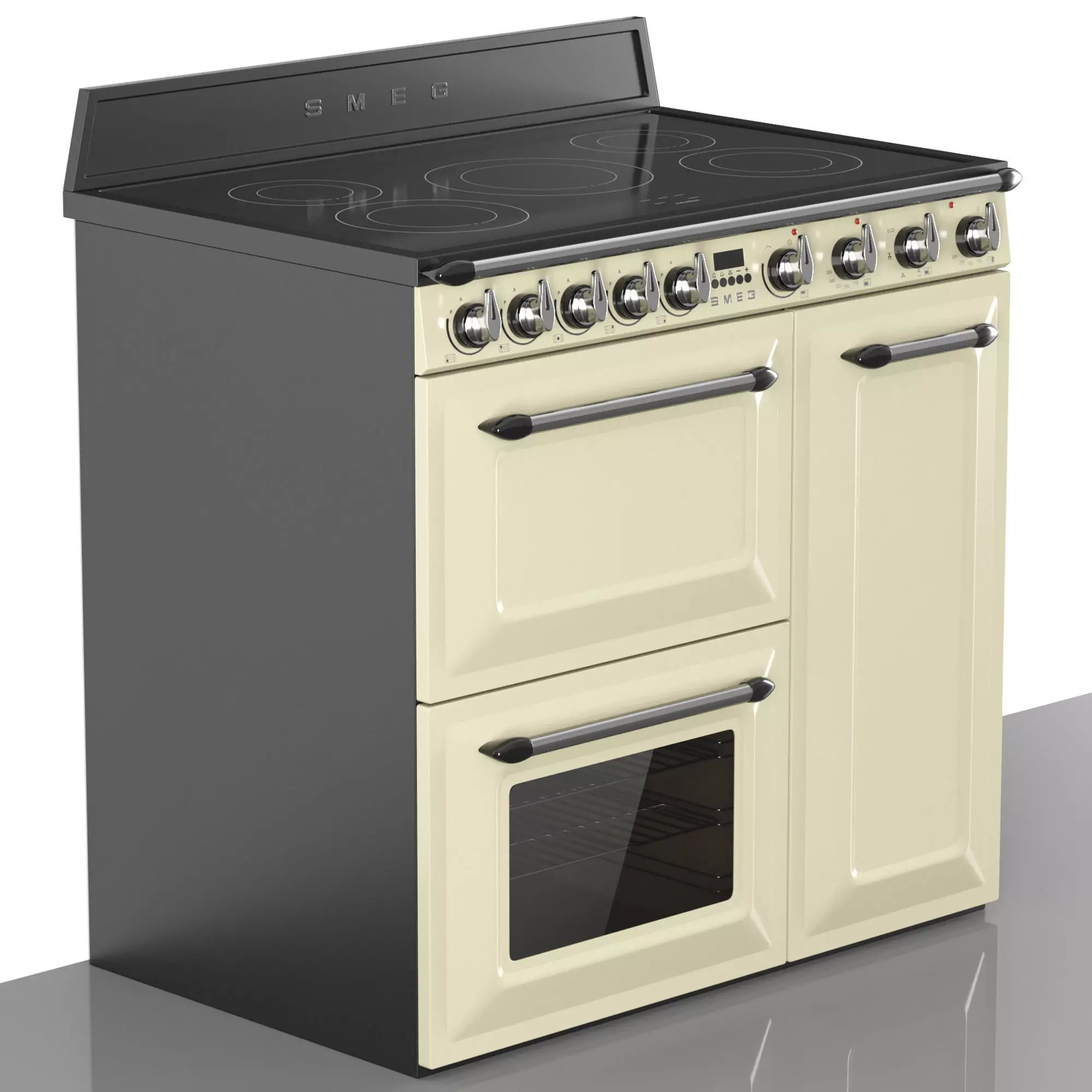 SMEG kitchen appliance collection 3D model_2