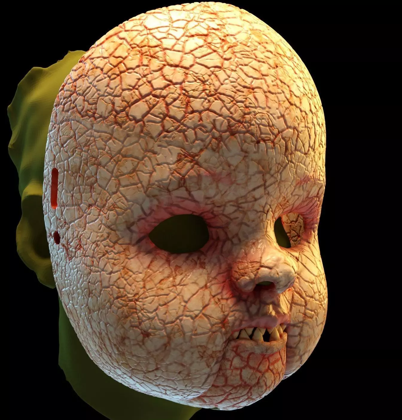 possessed doll mask 3D print model_0