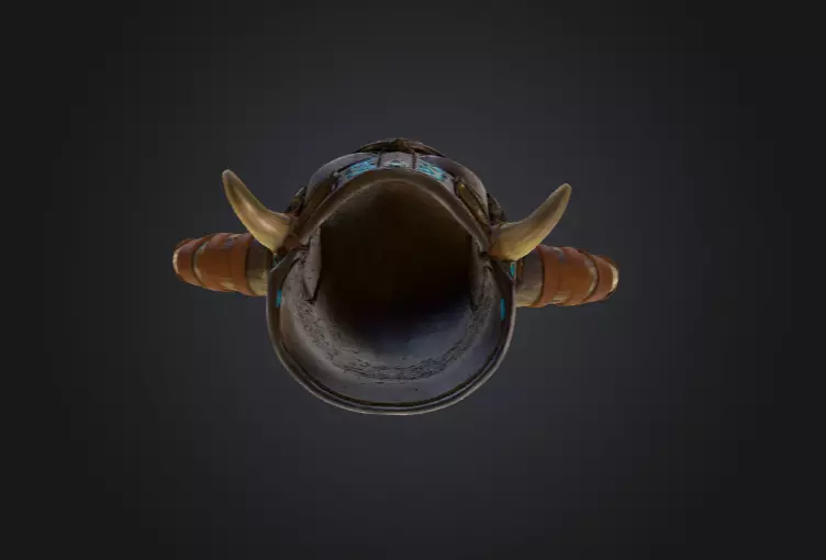 Arcane Viking Helmet Low-poly 3D model_16