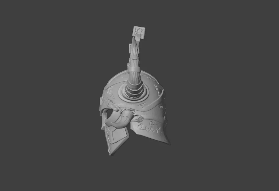 Arcane Viking Helmet Low-poly 3D model_20