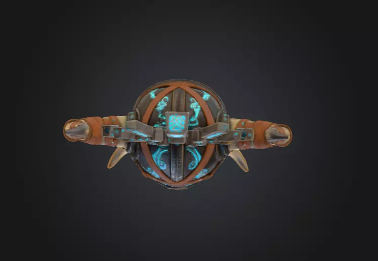 Arcane Viking Helmet Low-poly 3D model_15