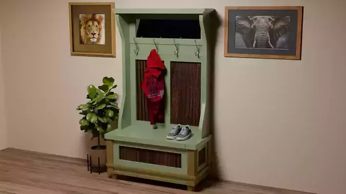 Farmhouse Hall Tree or Coat Rack