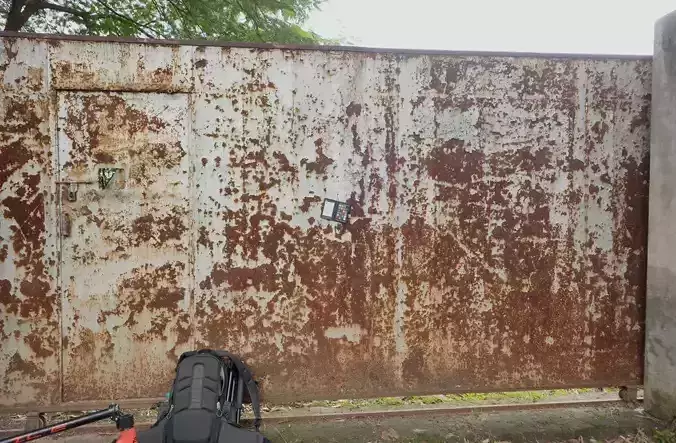 Rusty Peeling Paint Metal