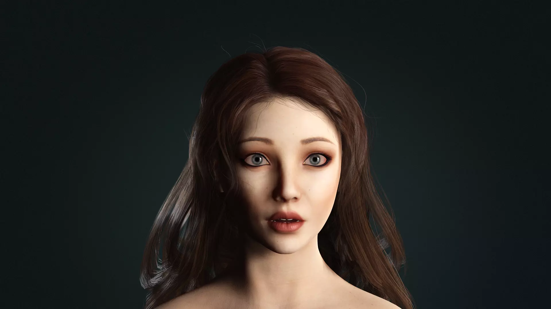 Realistic Female Character  Versatile 3D Model Low-poly 3D model_11