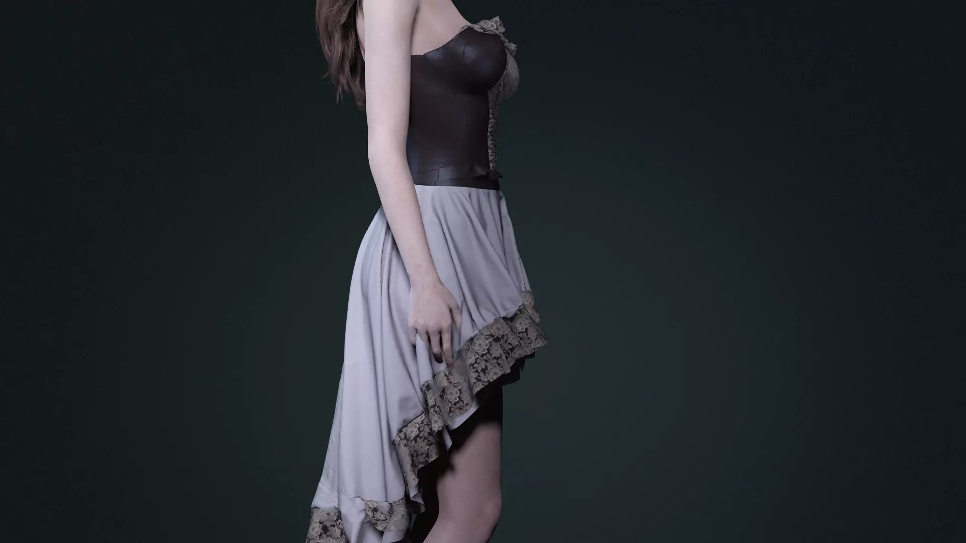 Realistic Female Character  Versatile 3D Model Low-poly 3D model_21