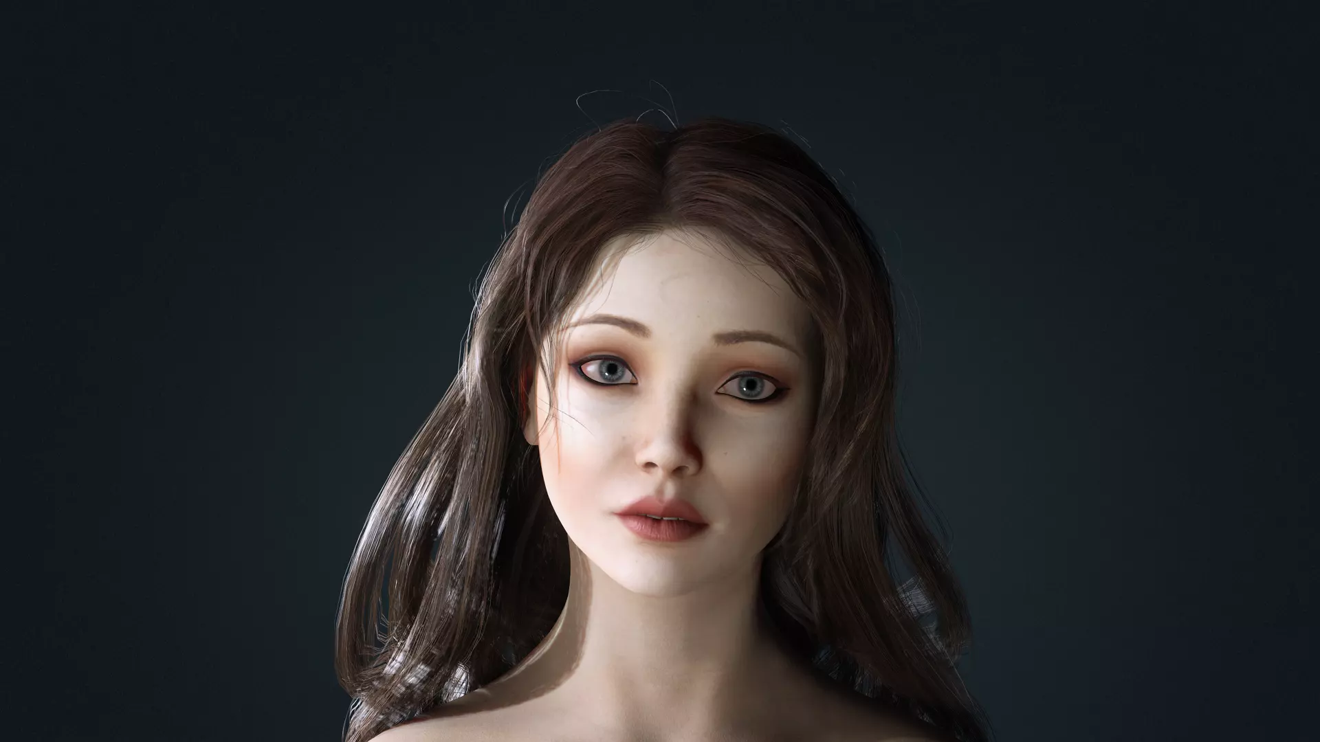 Realistic Female Character  Versatile 3D Model Low-poly 3D model_9