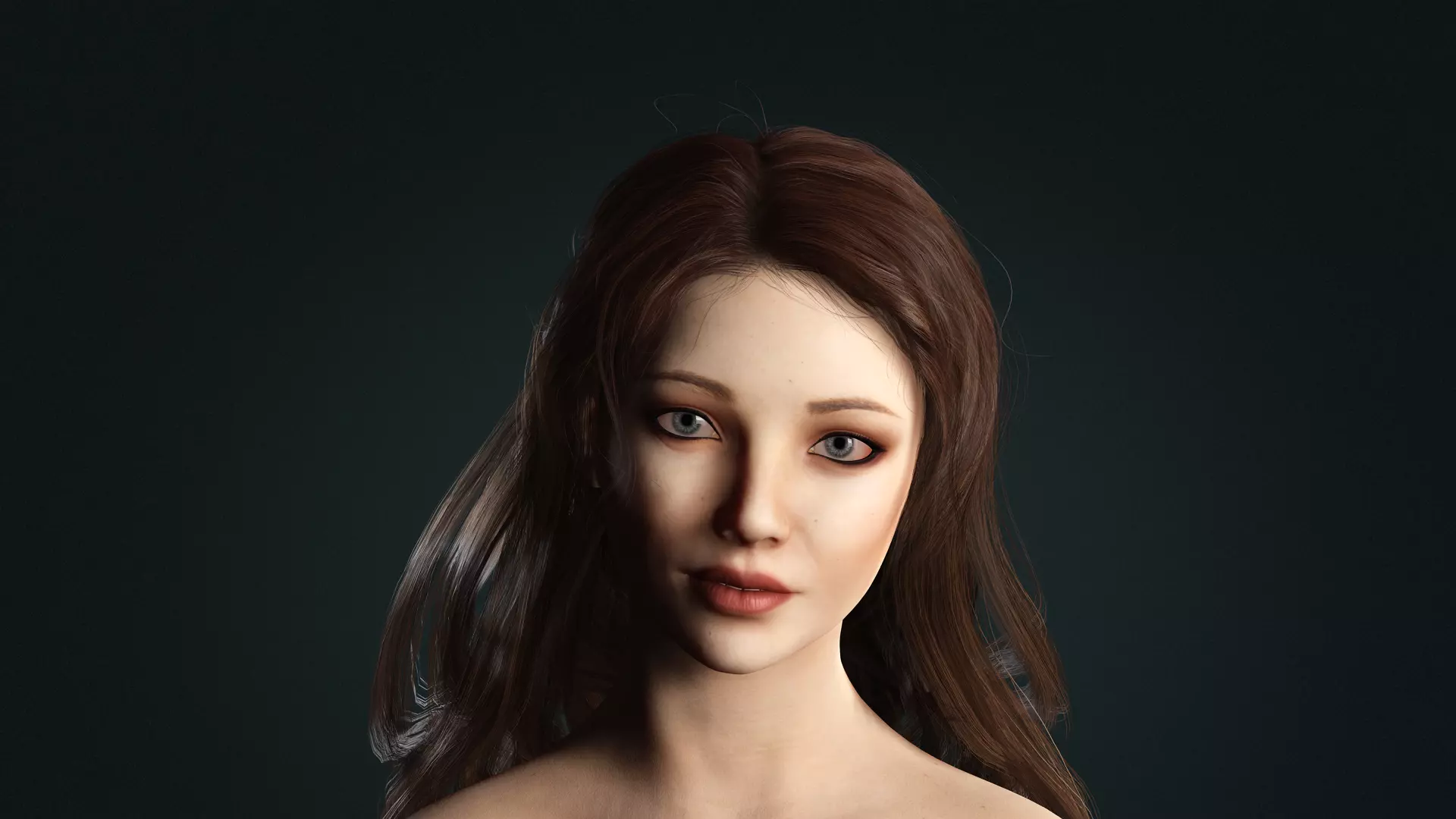 Realistic Female Character  Versatile 3D Model Low-poly 3D model_10