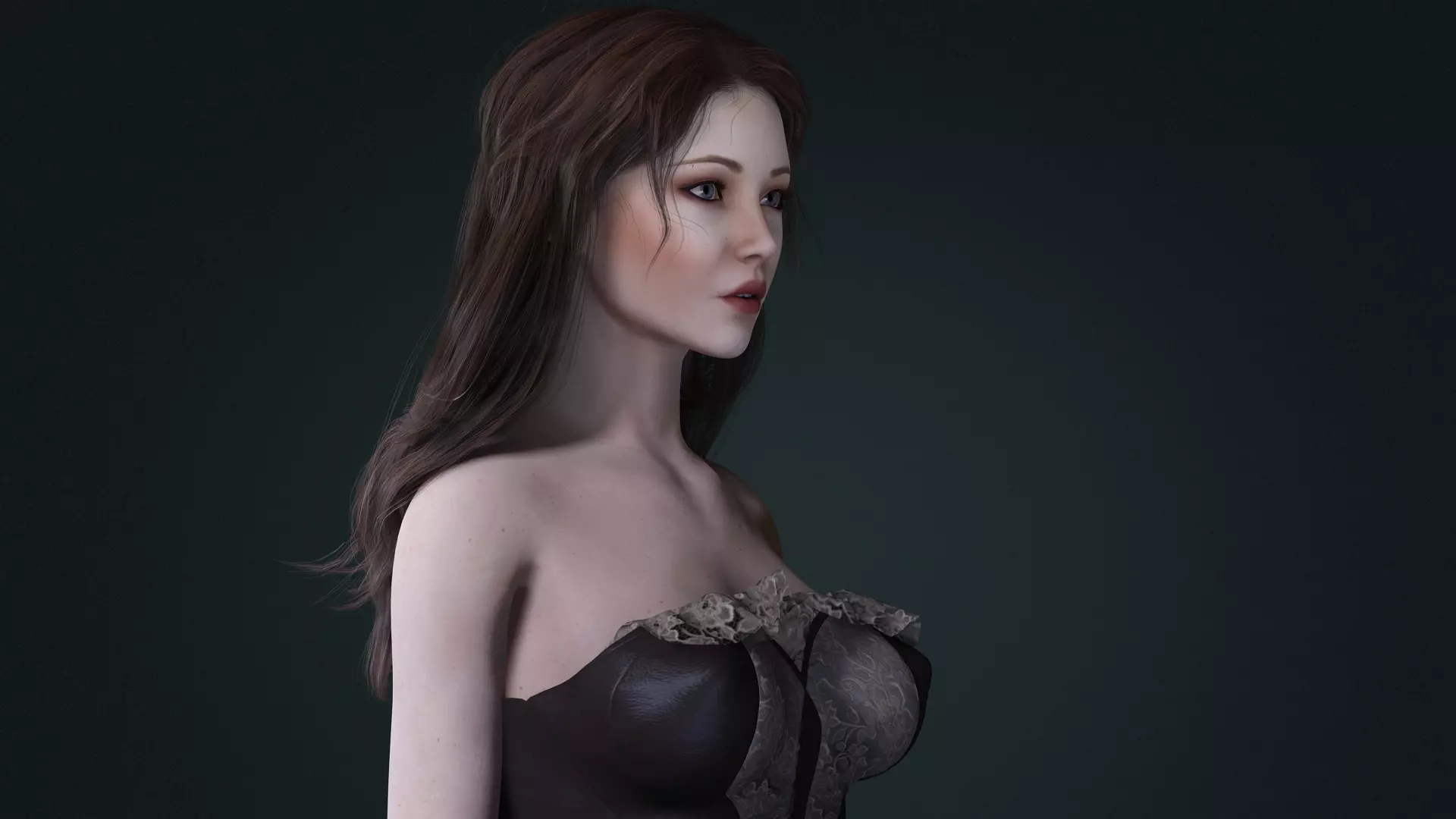 Realistic Female Character  Versatile 3D Model Low-poly 3D model_23