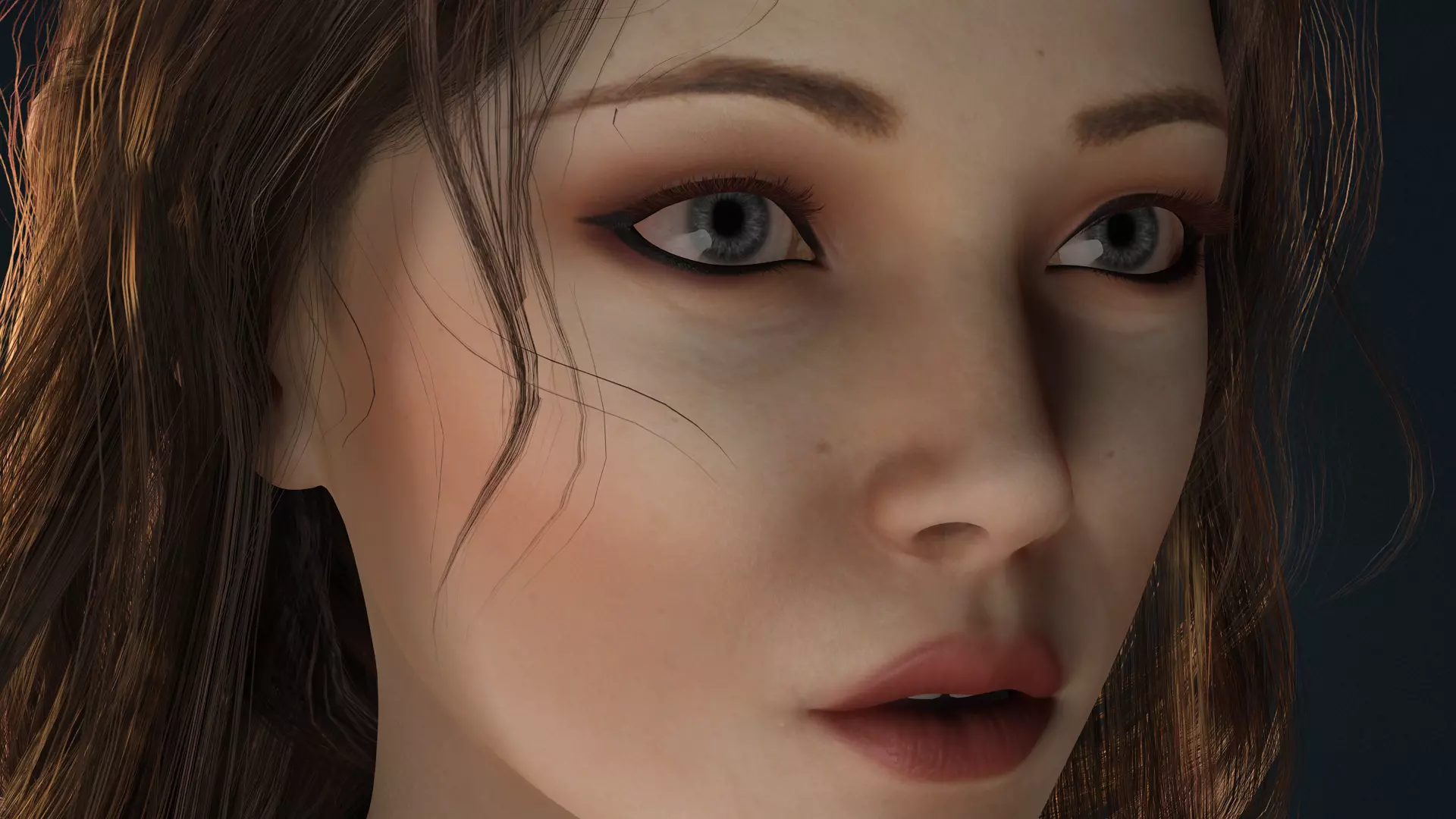 Realistic Female Character  Versatile 3D Model Low-poly 3D model_6