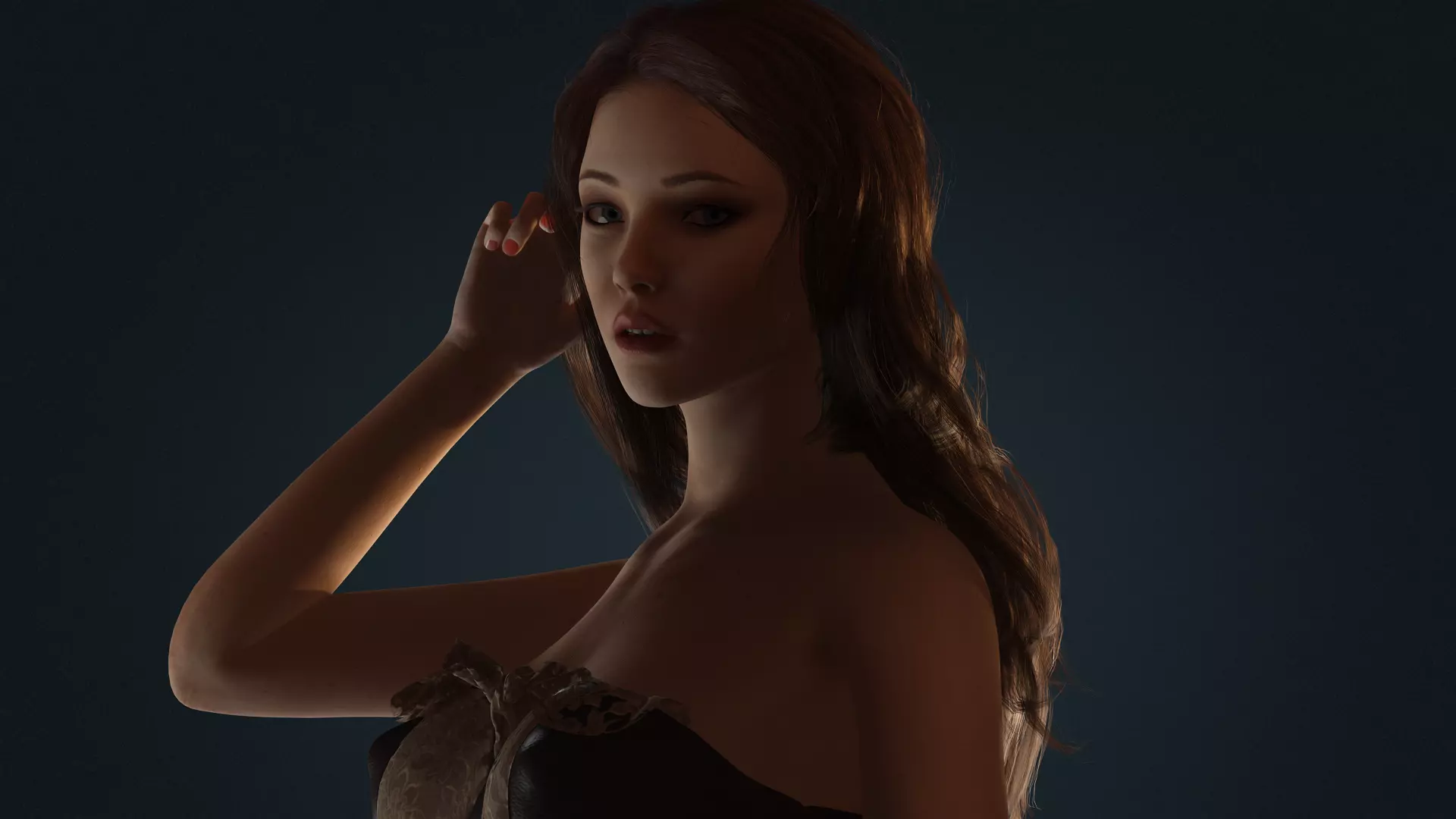 Realistic Female Character  Versatile 3D Model Low-poly 3D model_8