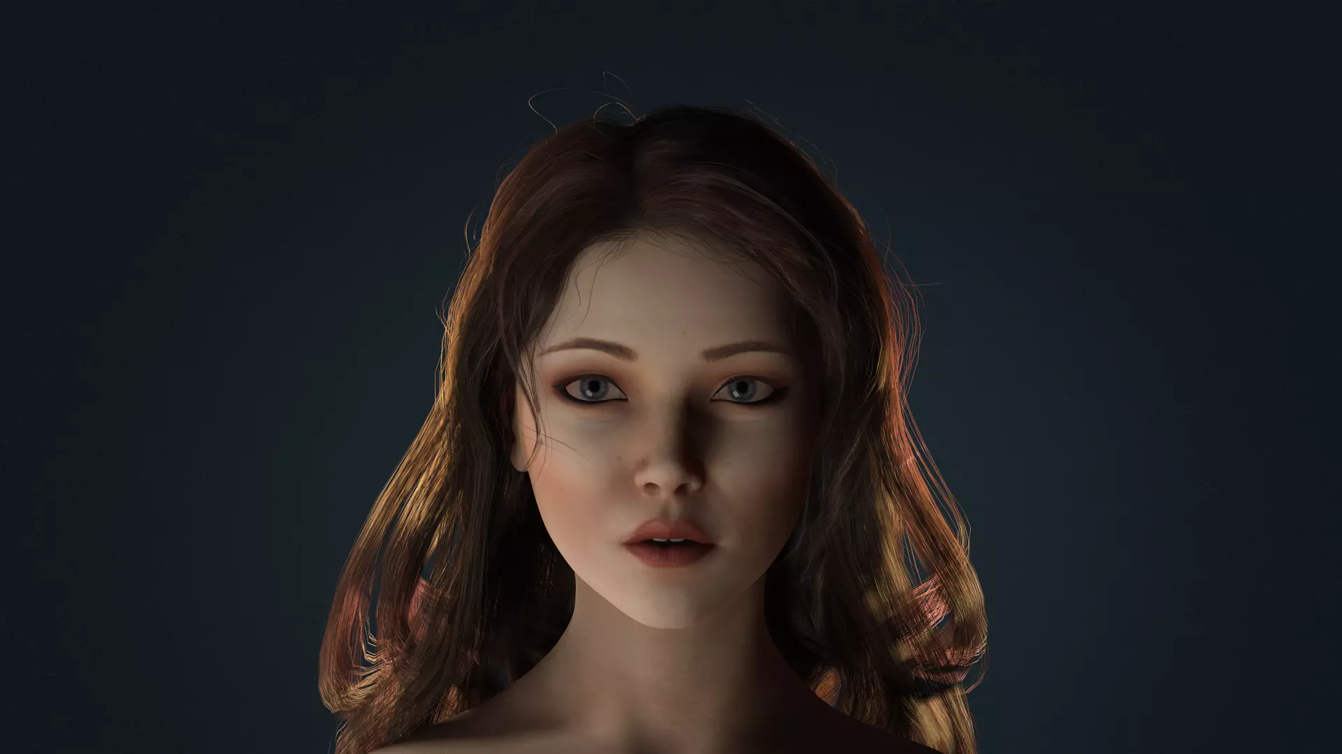 Realistic Female Character  Versatile 3D Model Low-poly 3D model_4