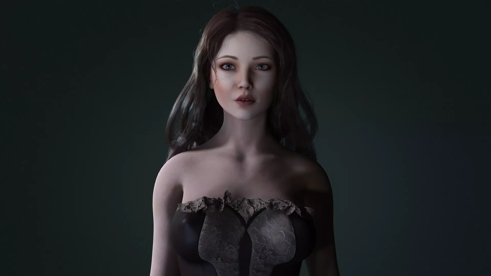Realistic Female Character  Versatile 3D Model Low-poly 3D model_1
