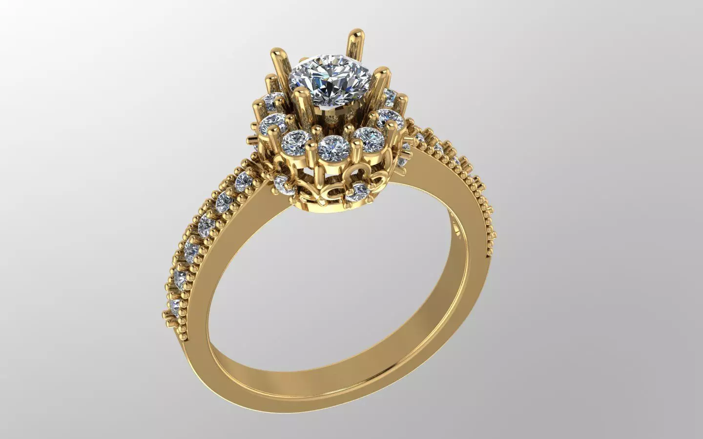 Diamond Ring 3D print model
