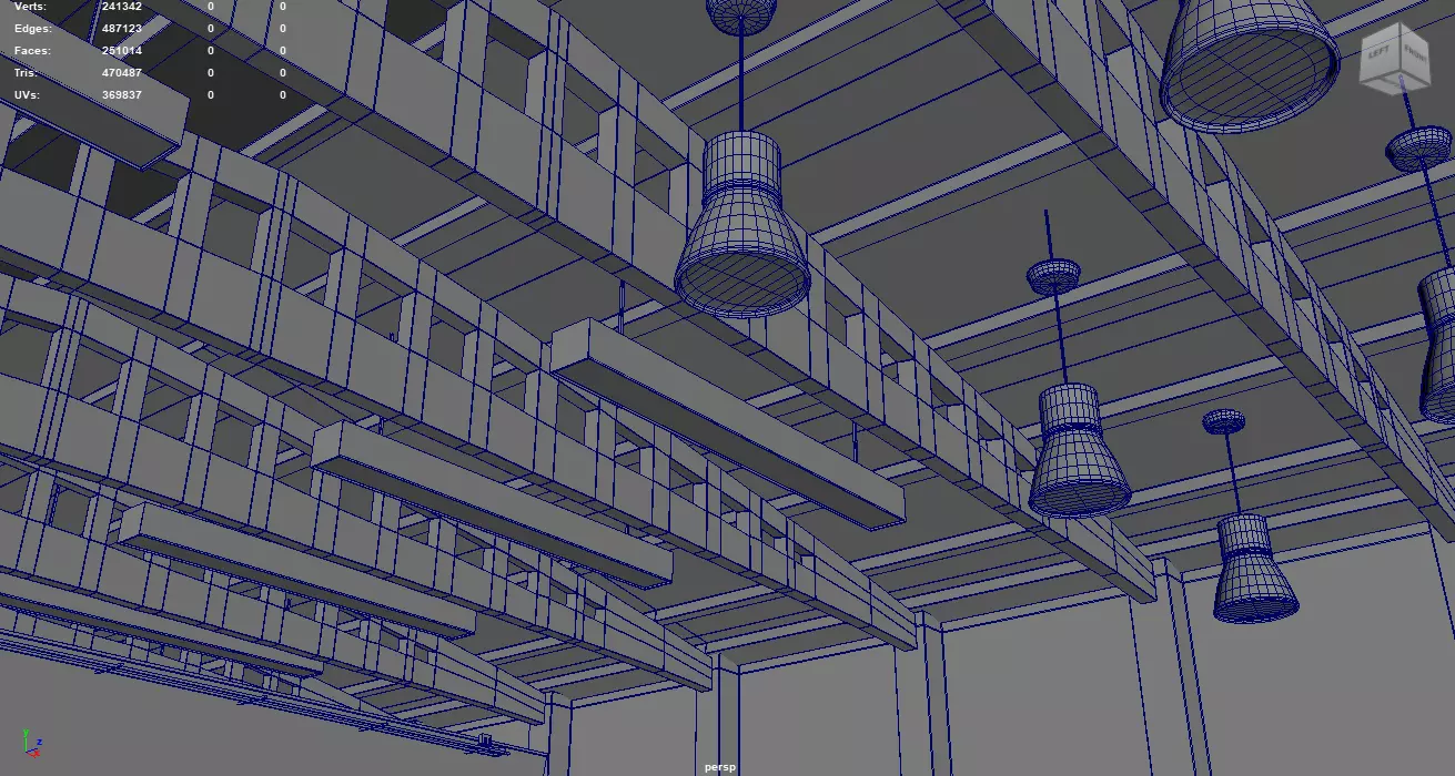 Hangar Warehouse 01 Low-poly 3D model_8