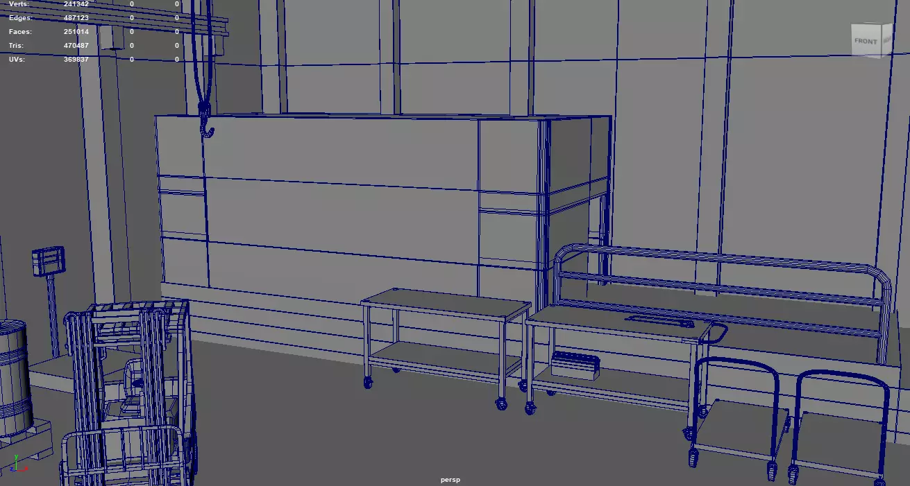 Hangar Warehouse 01 Low-poly 3D model_16