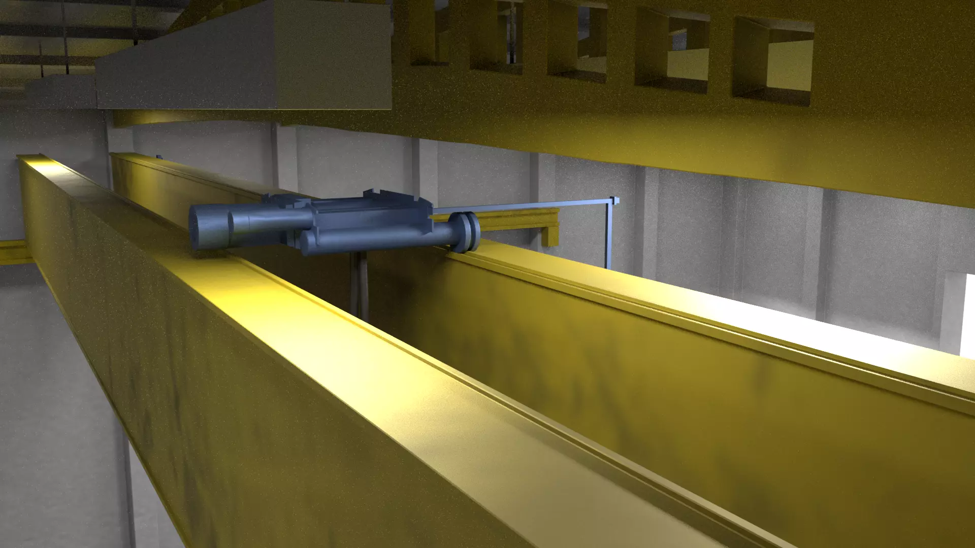 Hangar Warehouse 01 Low-poly 3D model_9