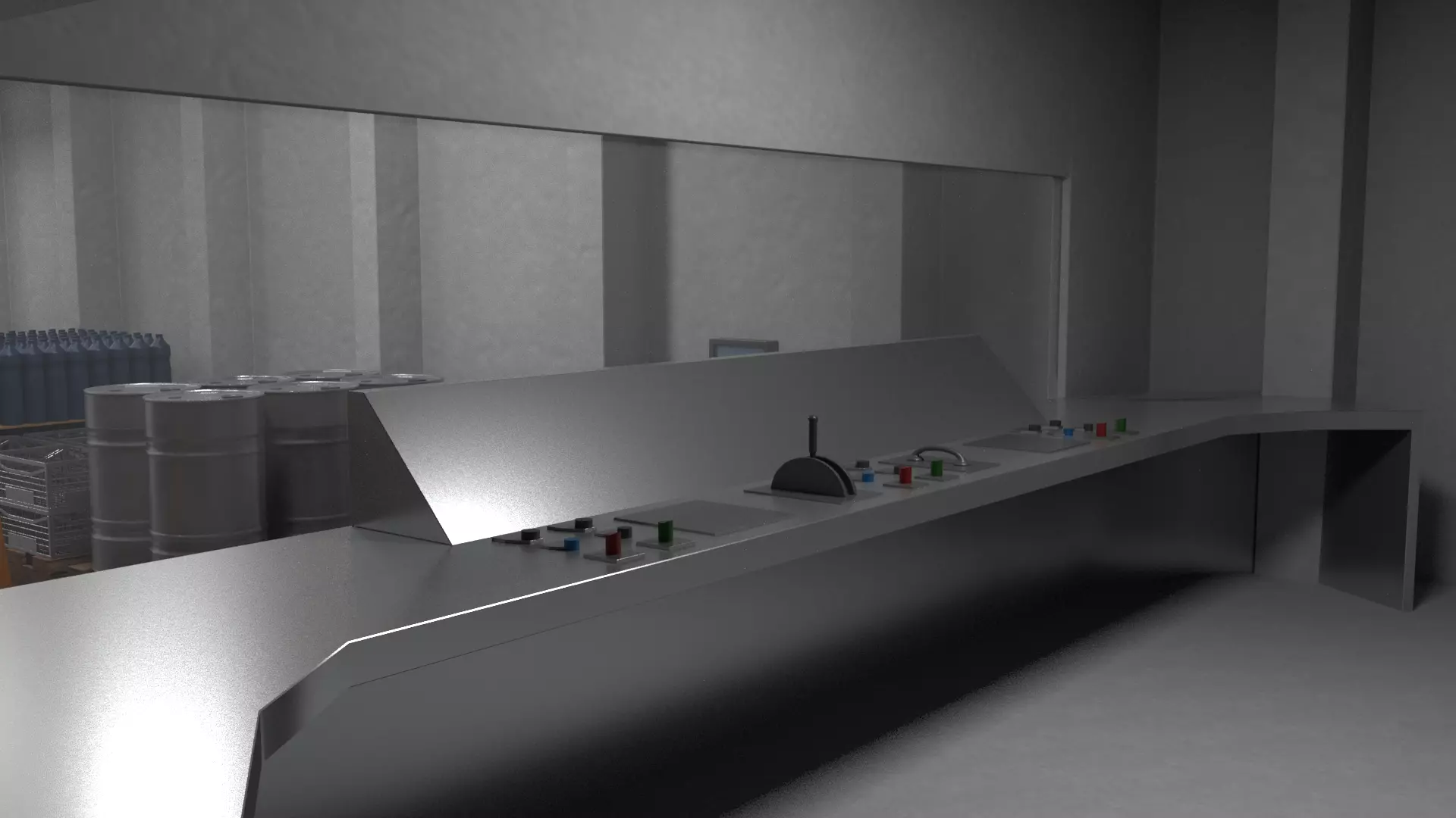 Hangar Warehouse 01 Low-poly 3D model_7