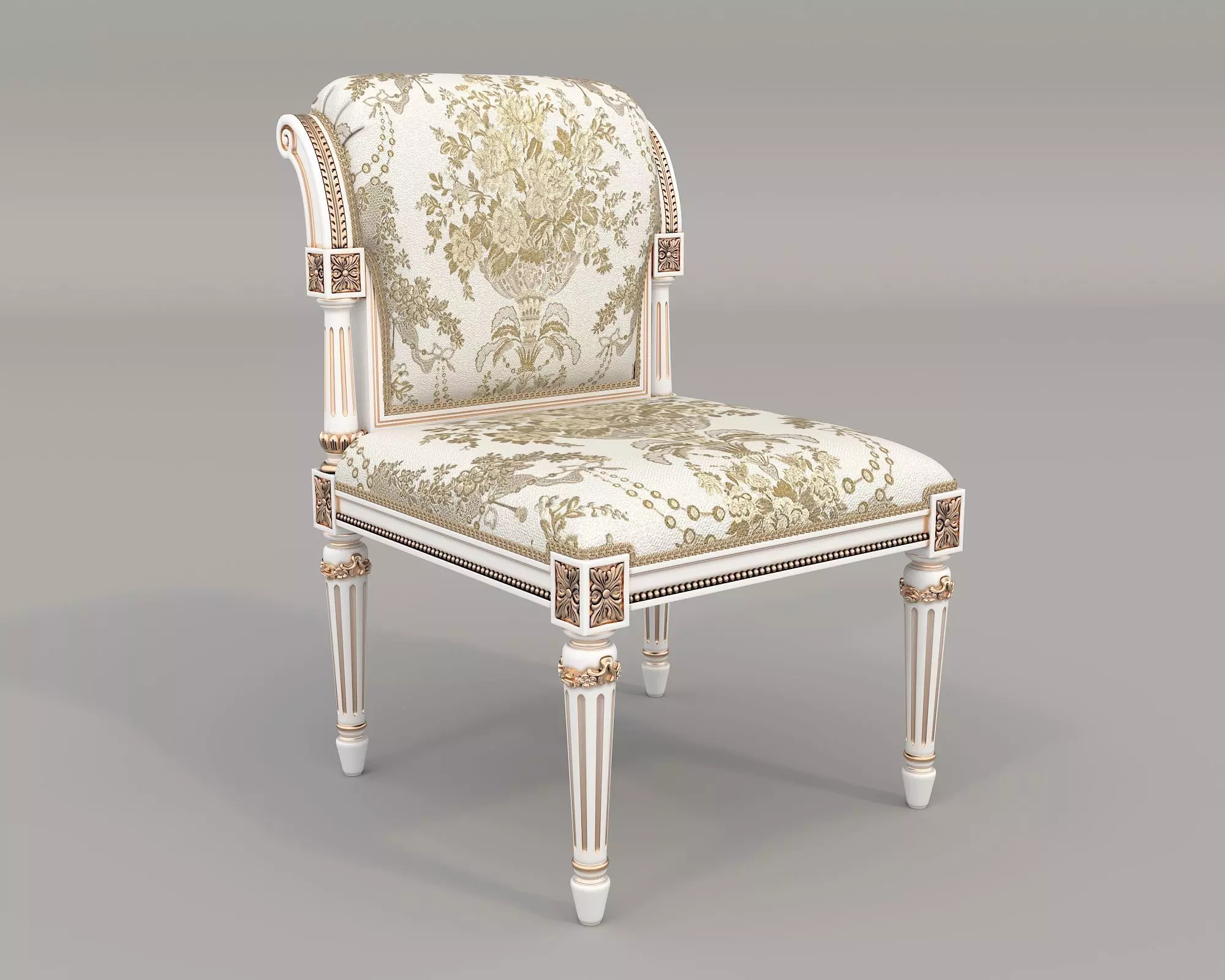 Classic European Style Dressing Table 28 3D model_7