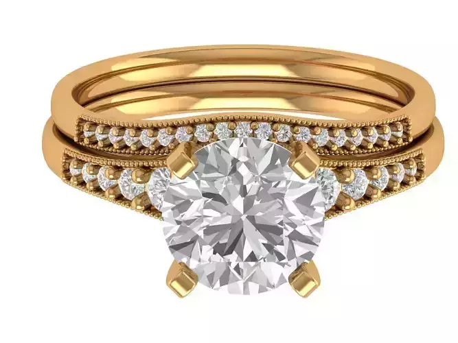 Round Engagement Ring