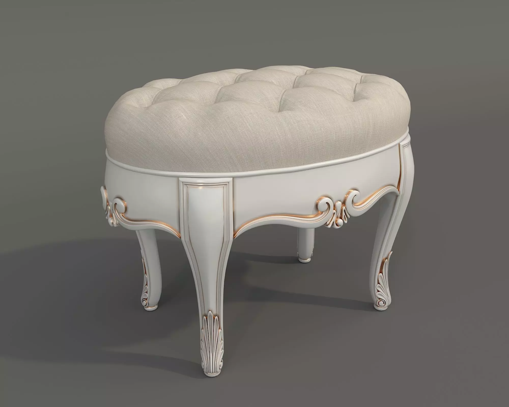 Classic European Style Dressing Table 32 3D model_7