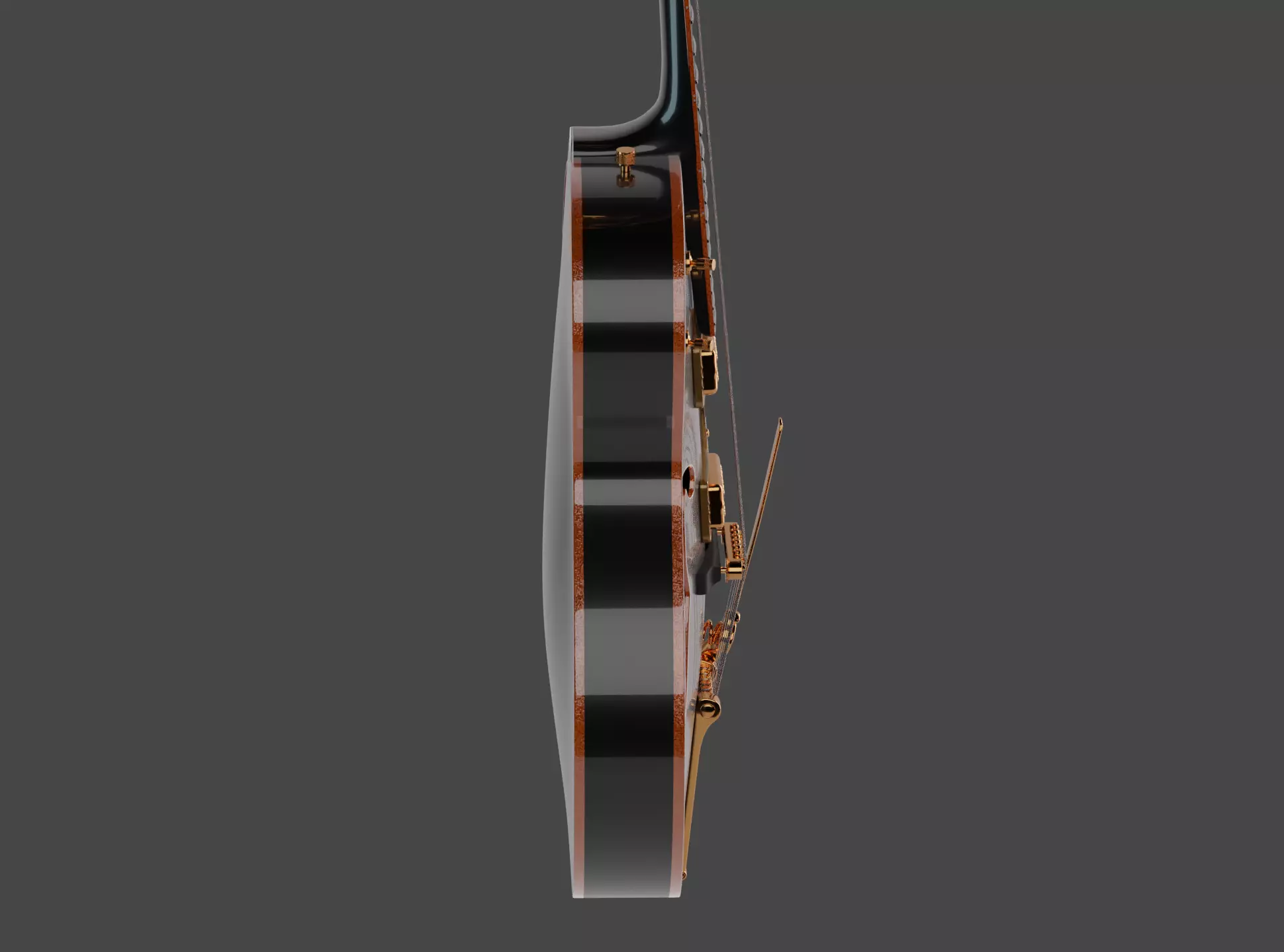 Gretsch Black Falcon AR  Low-poly 3D model_7