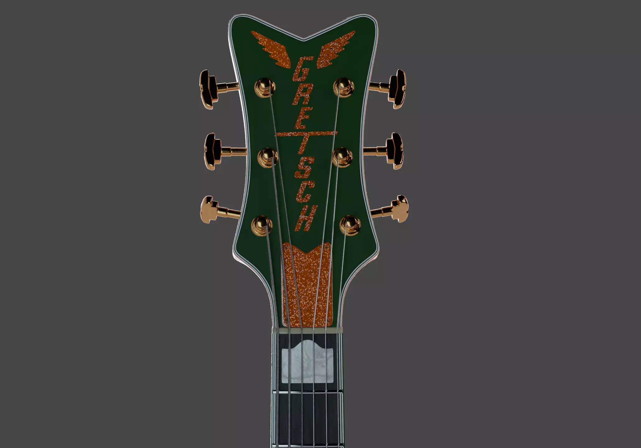 Gretsch Irish Falcon AR and realtime ready Low-poly 3D model_3